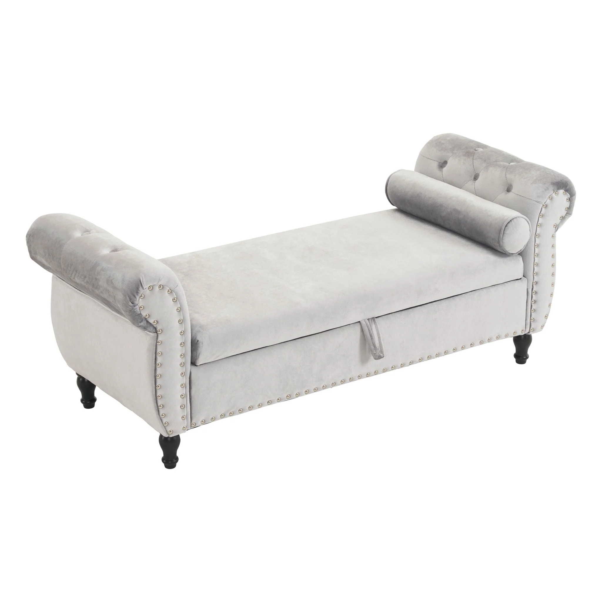 Luxurious Multifunctional Storage Ottoman Bench With Pillow - Image 2