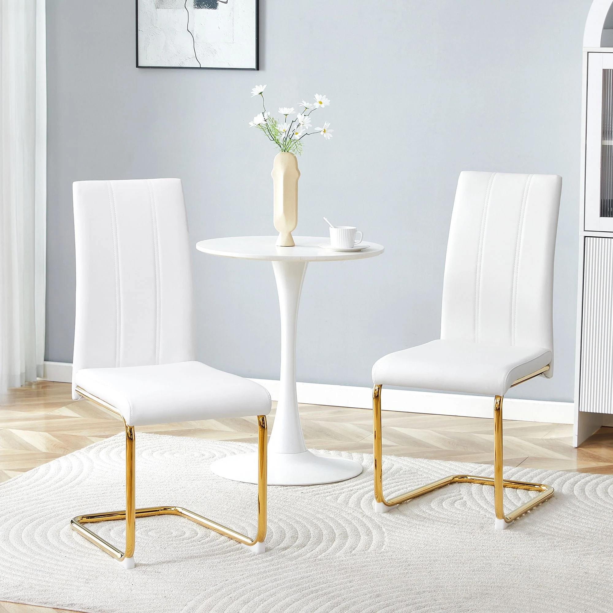 Luxury Aesthetic Upholstered Dining Chairs for Dining Room - Image 12