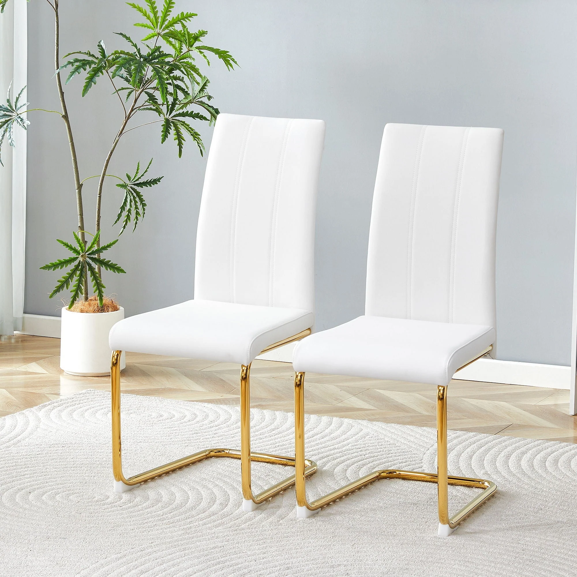 Luxury Aesthetic Upholstered Dining Chairs for Dining Room - Image 3