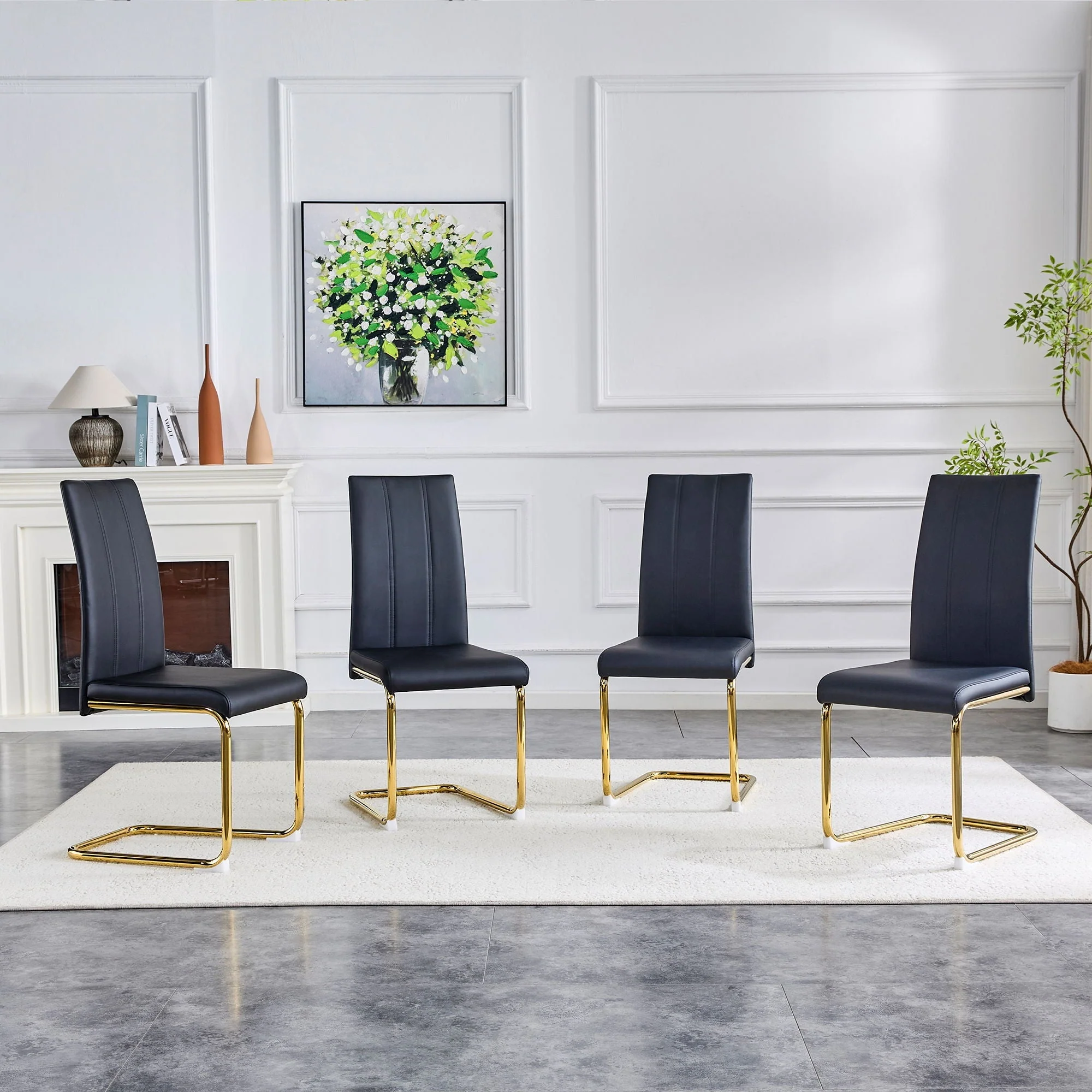 Luxury Aesthetic Upholstered Dining Chairs for Dining Room - Image 4