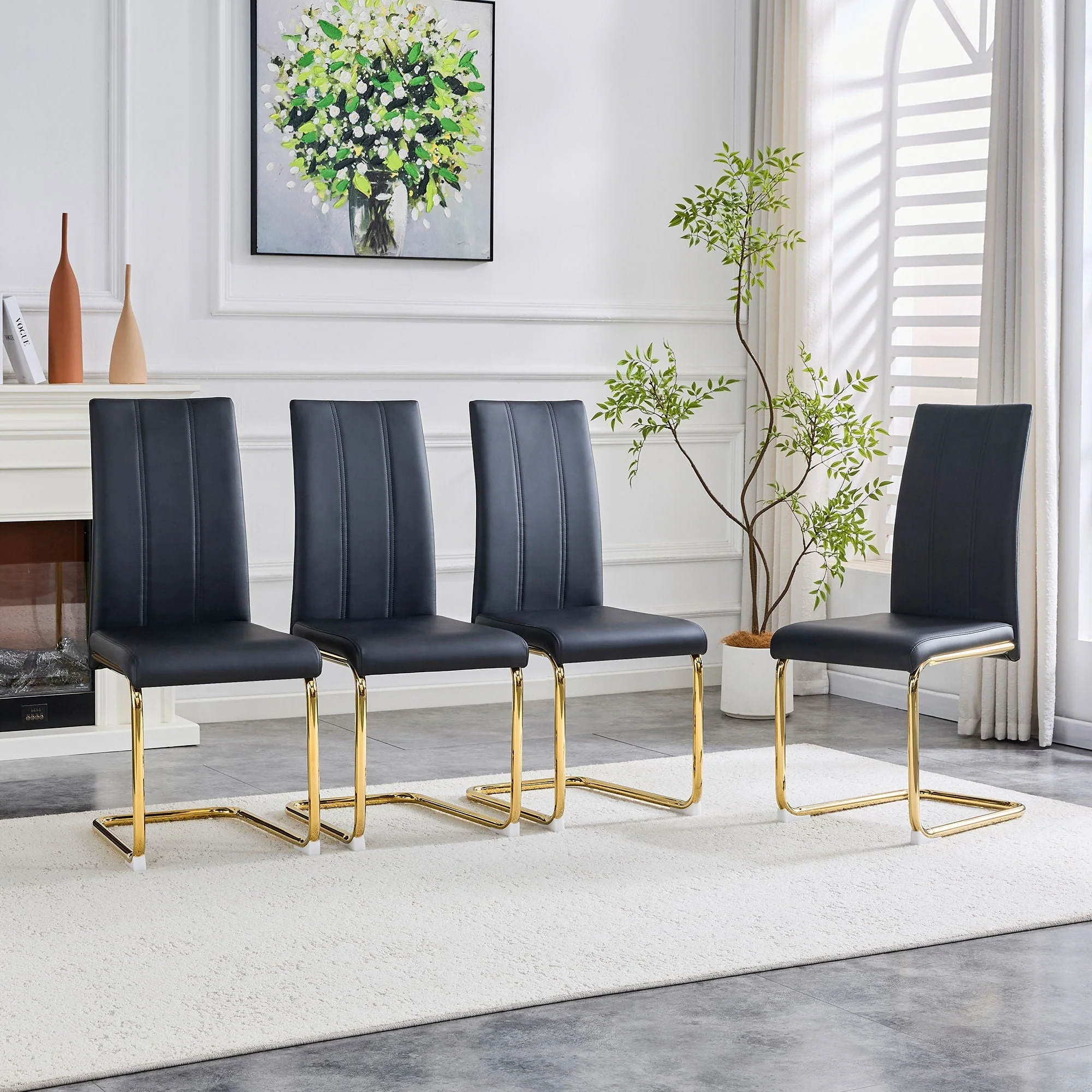 Luxury Aesthetic Upholstered Dining Chairs for Dining Room - Image 9