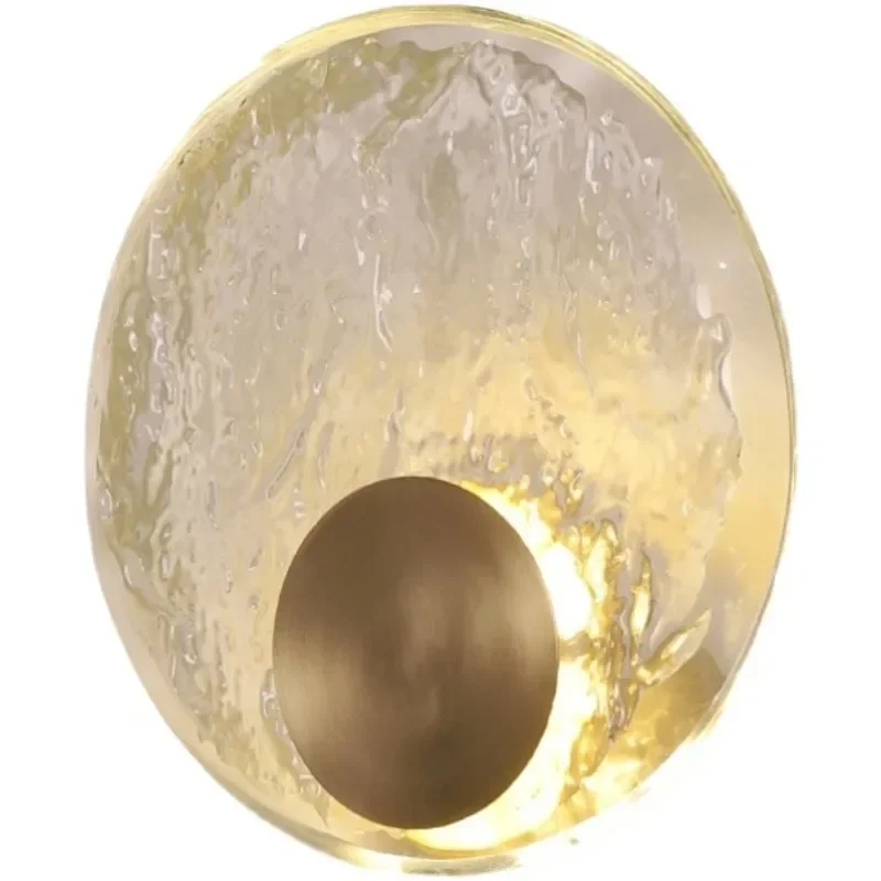 Luxury Copper Crystal Wall Lamp Modern Bedside Sconce Living Room Decor - Image 5