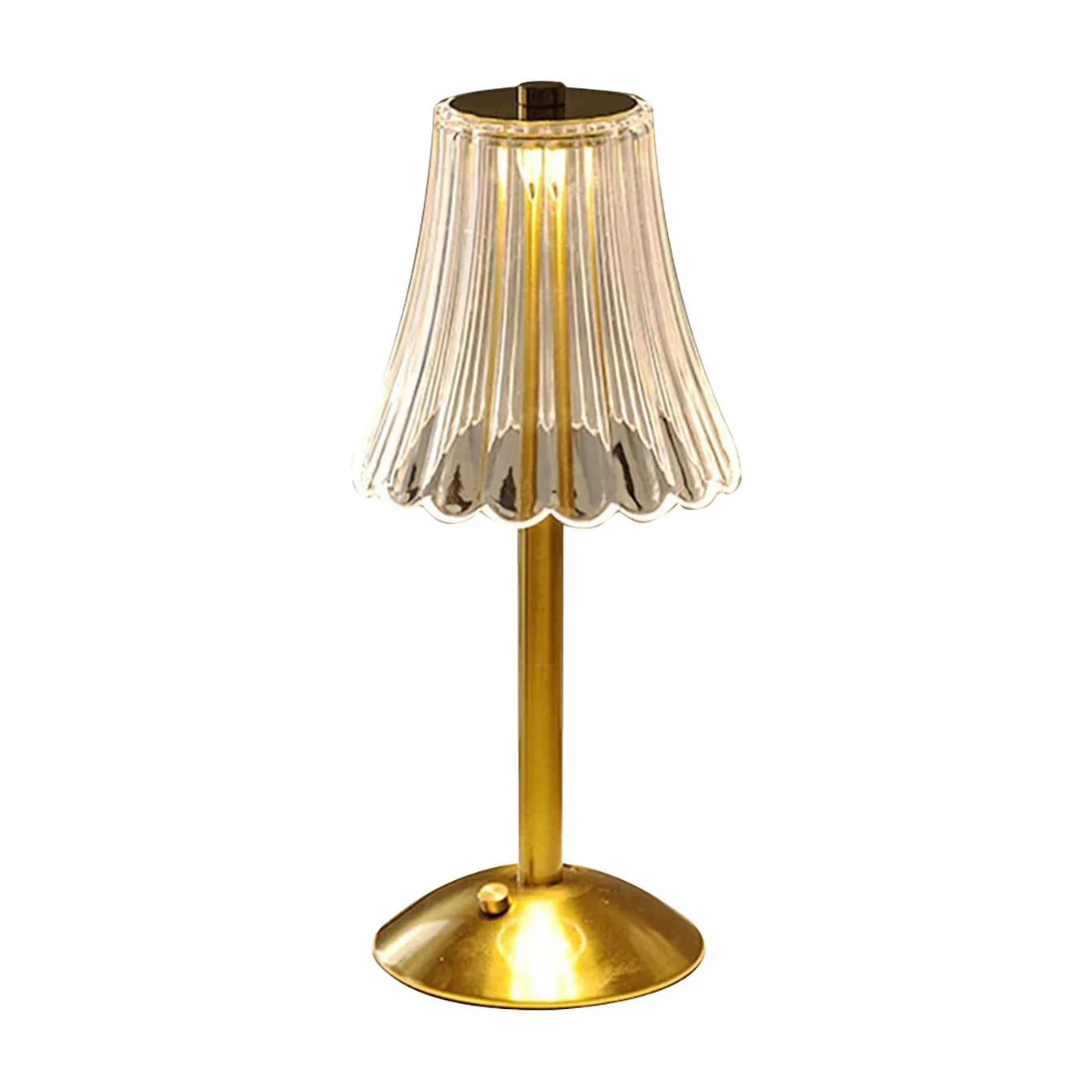 Luxury Crystal Touch Table Lamp Rechargeable Bedside Night Light Diamond Decor - Image 8
