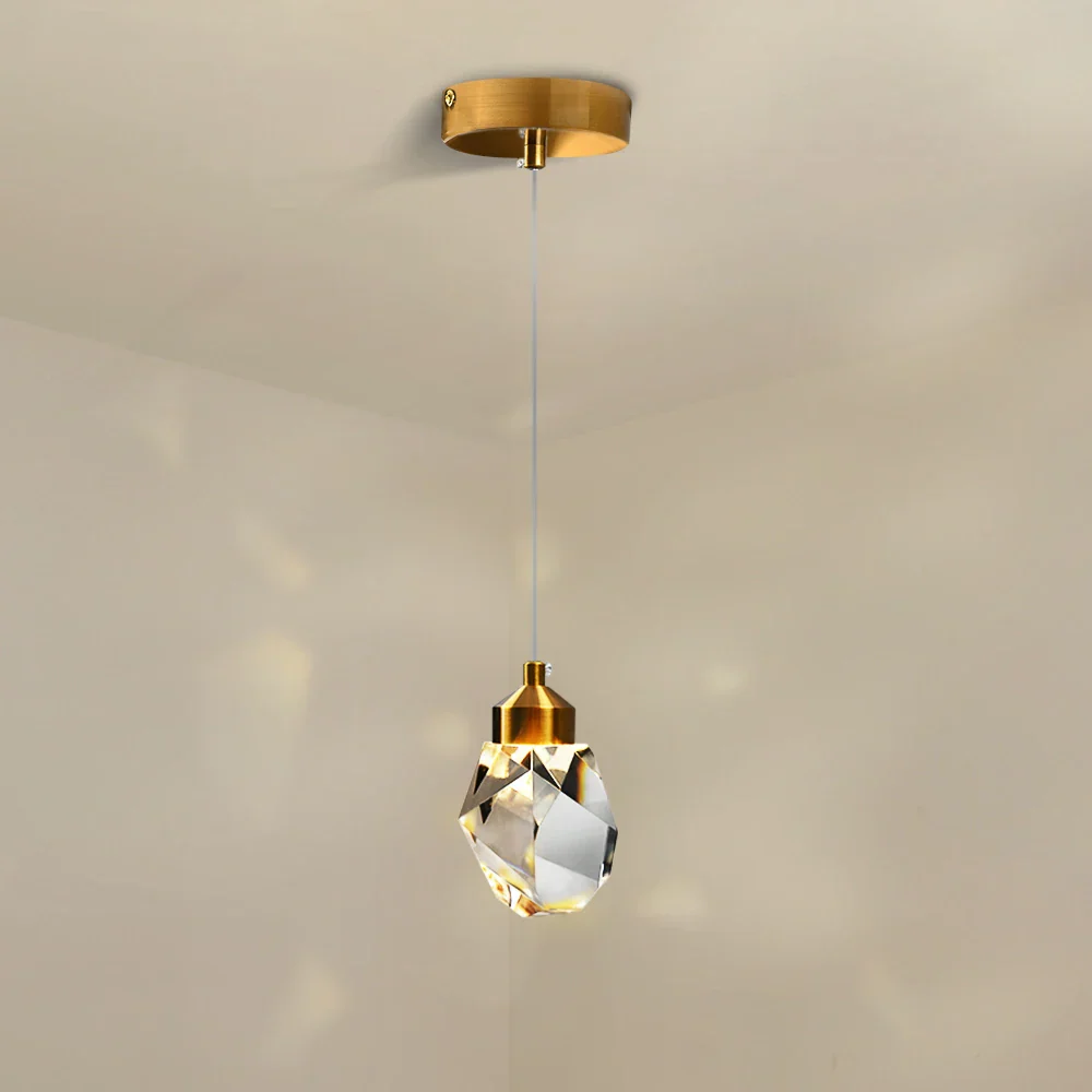 Luxury K9 Crystal Pendant Light LED Hanging Chandelier for Living Room Bedroom - Image 5