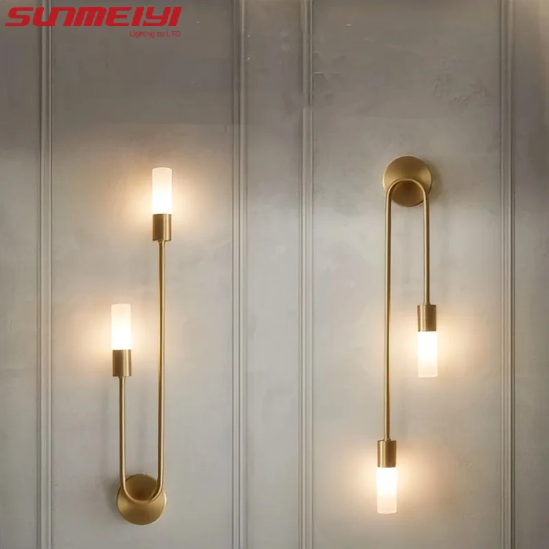 Luxury LED Wall Light Gold Black Nordic Modern Lamp for Bedroom Living Room - Image 3