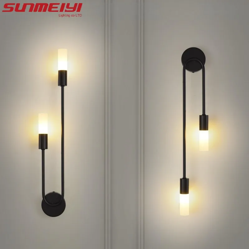 Luxury LED Wall Light Gold Black Nordic Modern Lamp for Bedroom Living Room - Image 4