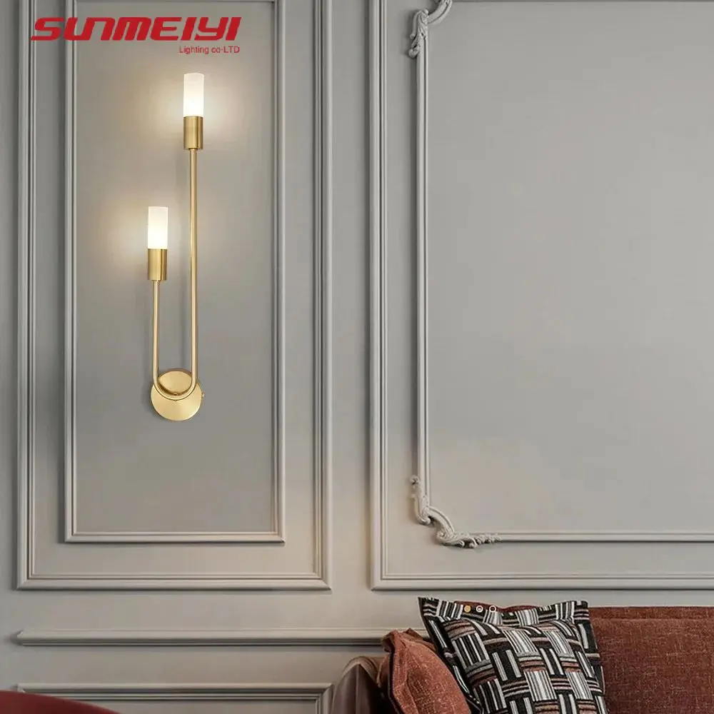 Luxury LED Wall Light Gold Black Nordic Modern Lamp for Bedroom Living Room - Image 5