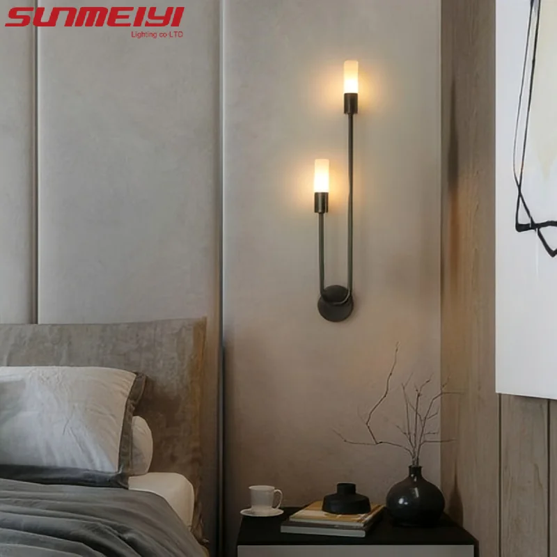 Luxury LED Wall Light Gold Black Nordic Modern Lamp for Bedroom Living Room - Image 6