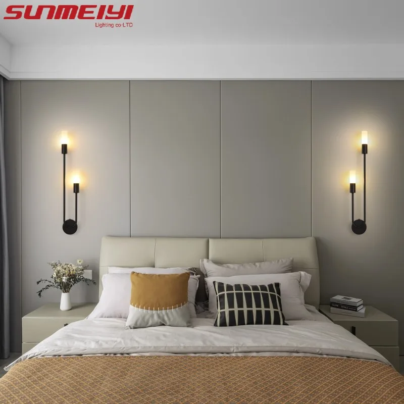 Luxury LED Wall Light Gold Black Nordic Modern Lamp for Bedroom Living Room - Image 7