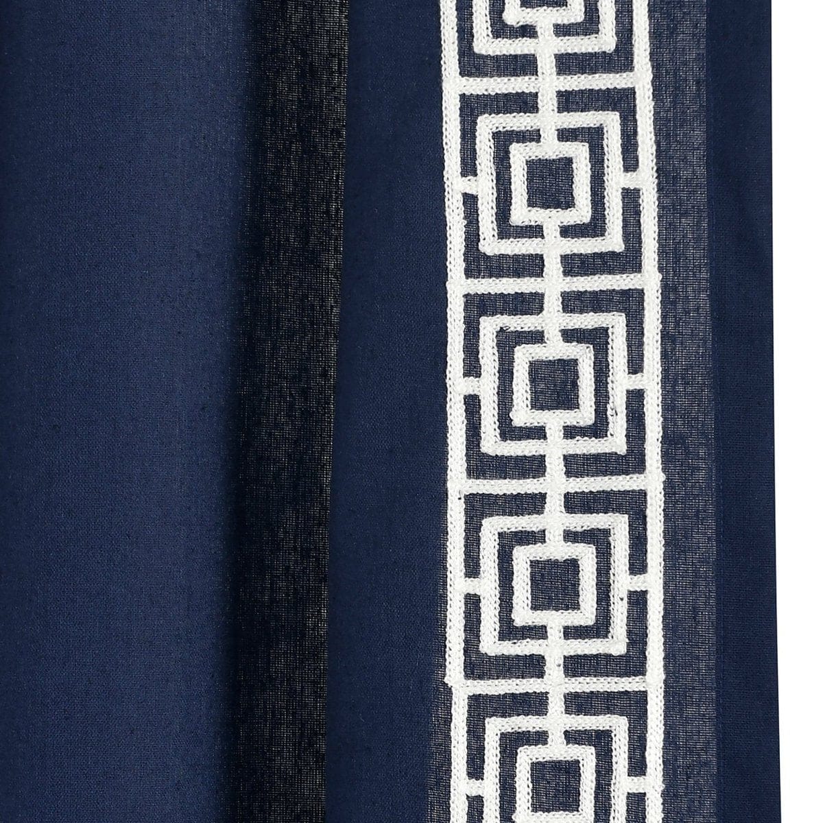 Luxury Modern Square Embroidery Border Window Curtain Panel - Image 7