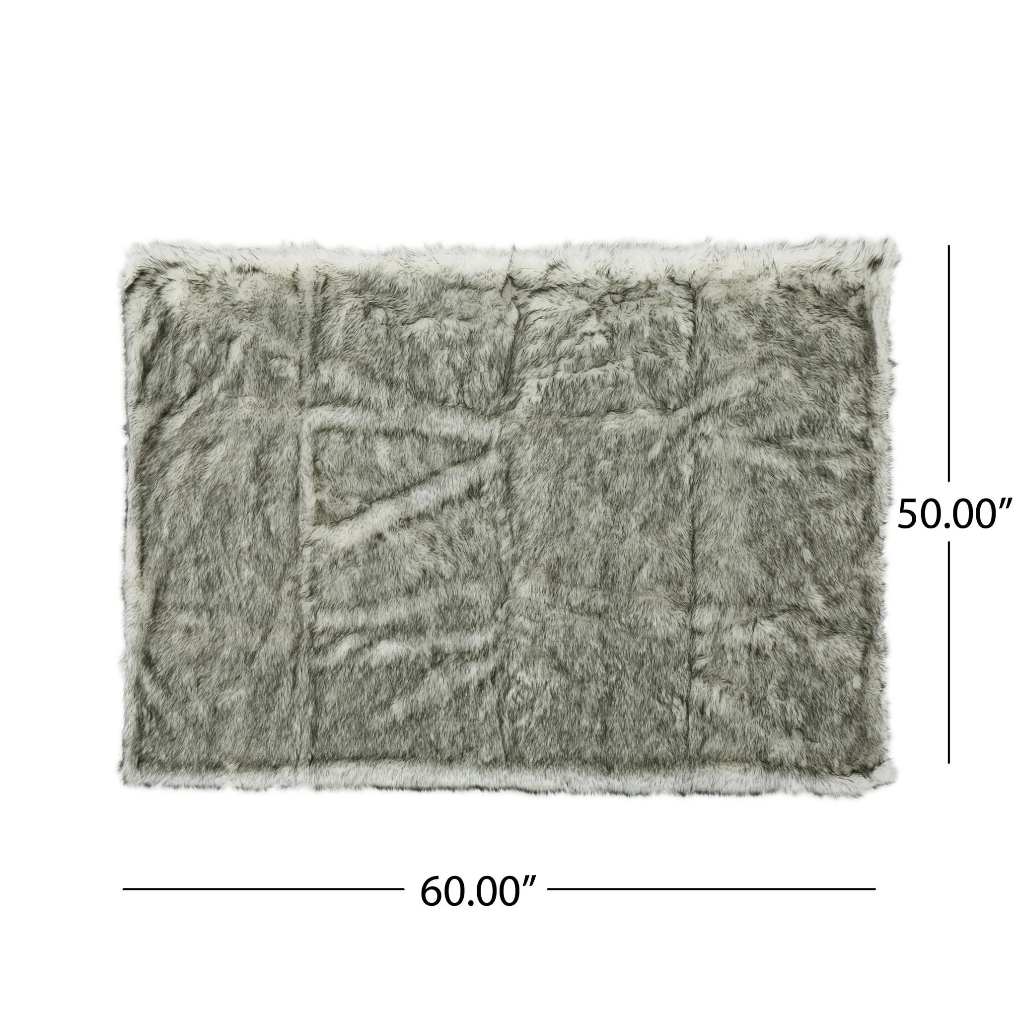 Luxury Throw Blanket With Streaks - Gray - Image 2