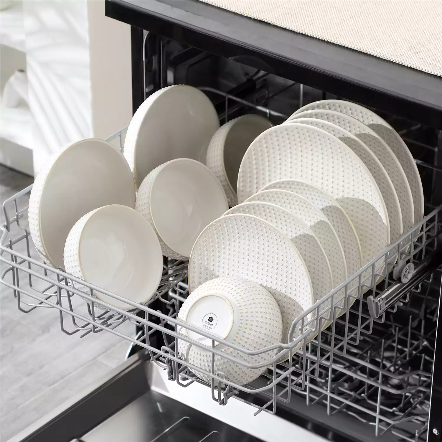 Lydia 16 Piece Antique White Dinnerware Set - Image 49