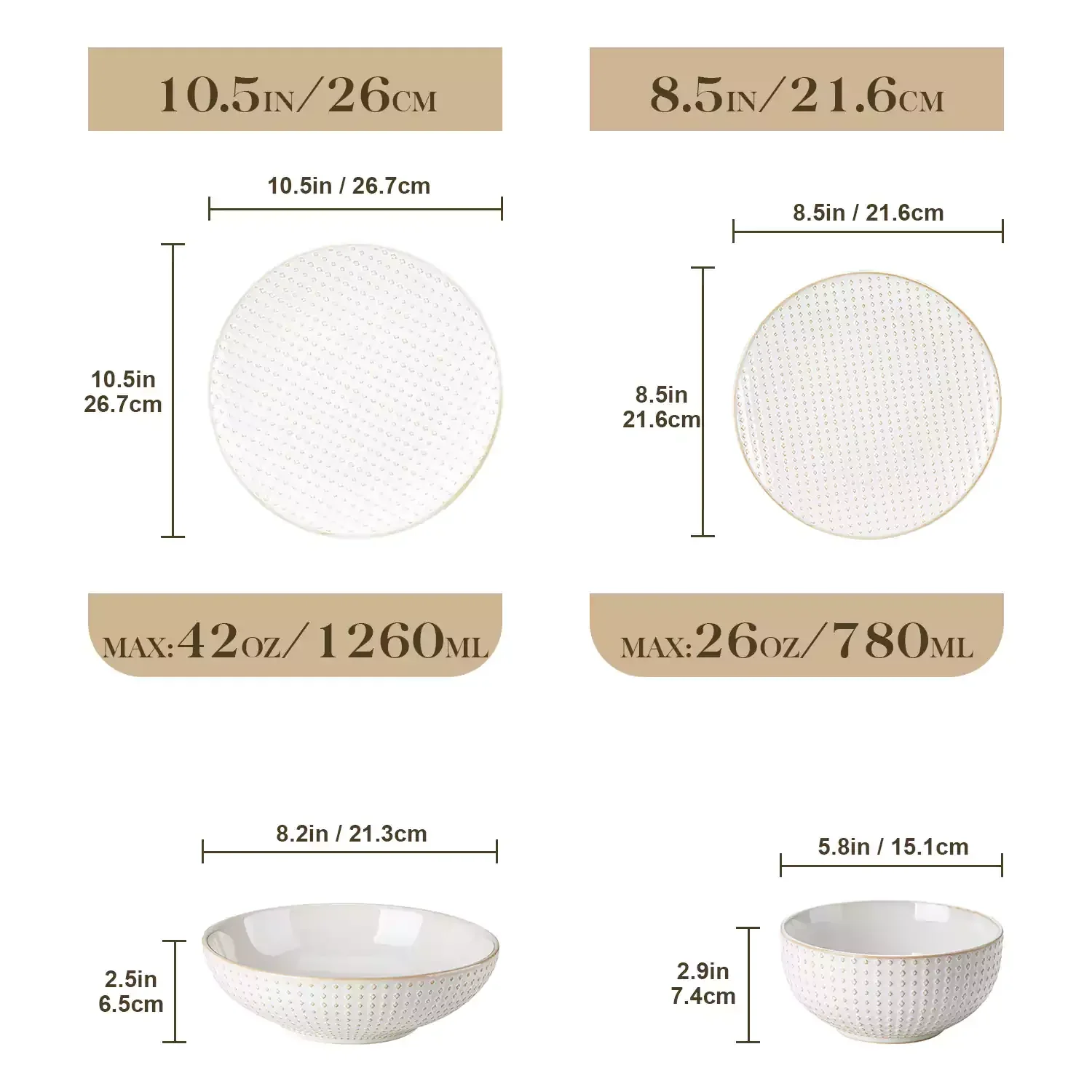 Lydia 16 Piece Antique White Dinnerware Set - Image 50