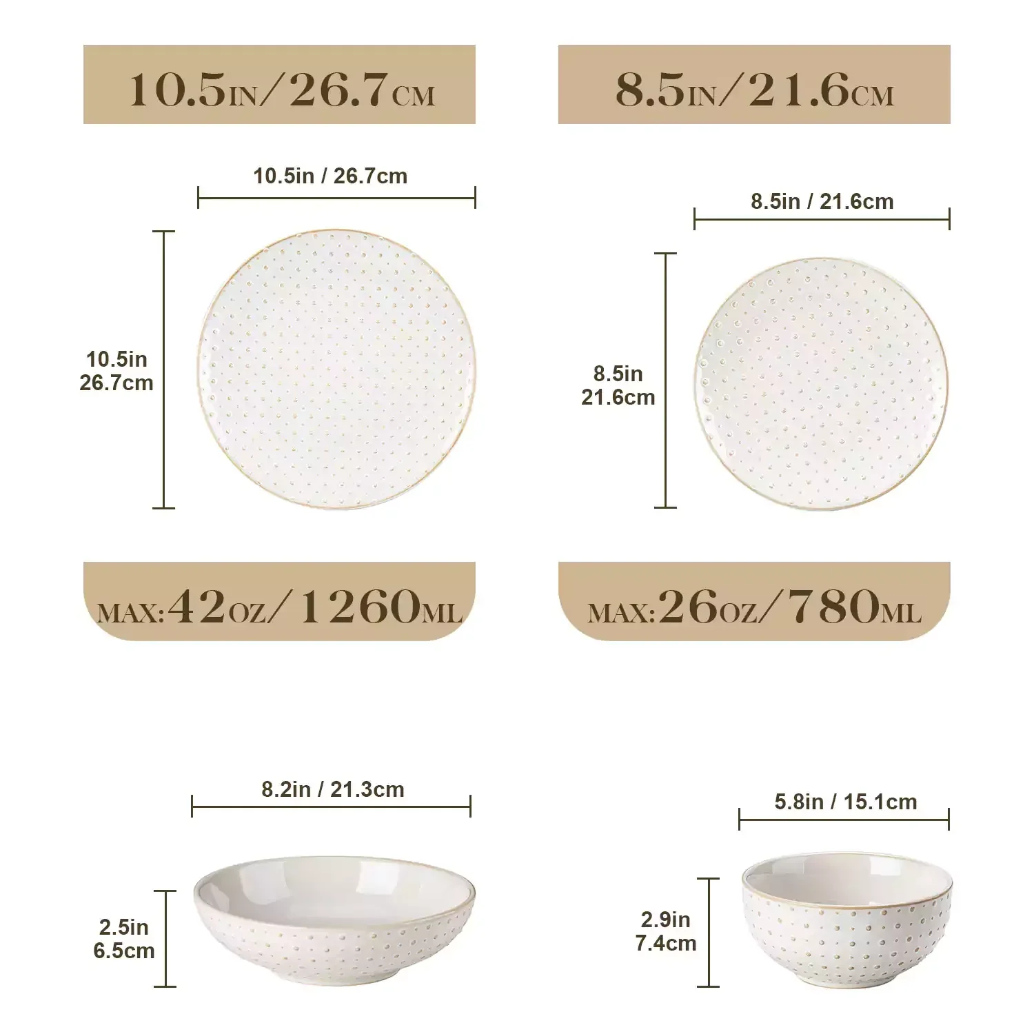Lydia 16 Piece Antique White Dinnerware Set - Image 72