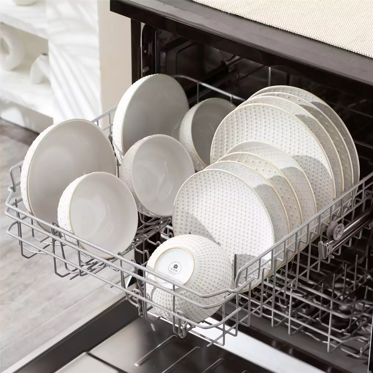 Lydia 16 Piece Antique White Dinnerware Set - Image 90