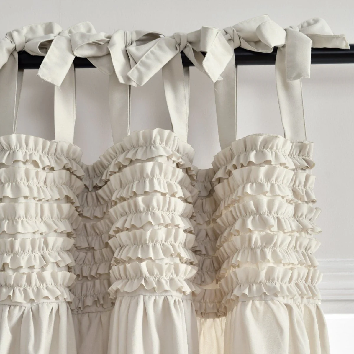 Lydia Ruffle Window Curtain Panel Set - Image 10