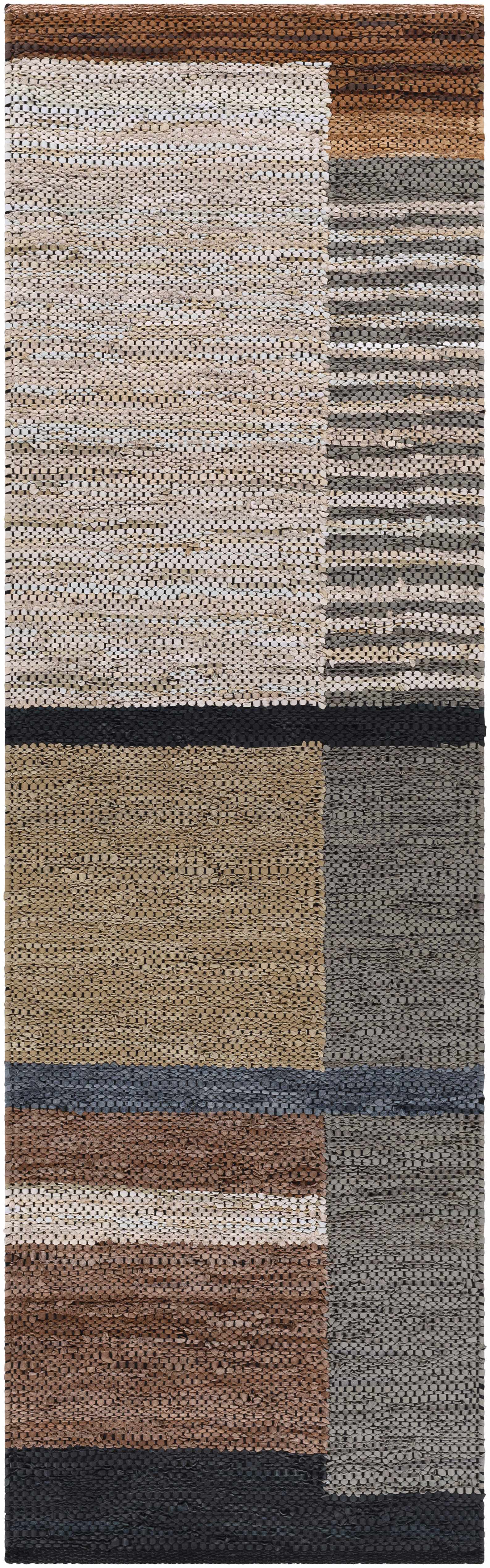 Lyndoch Leather Patchwork Rug - Image 5