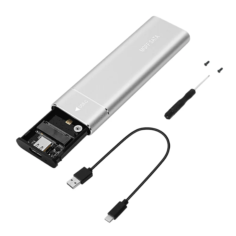 M.2 NVMe SATA SSD Enclosure USB 3.1 Type C Dual Protocol External Case - Image 10