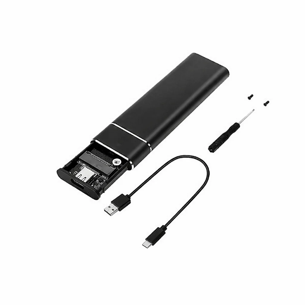 M.2 NVMe SATA SSD Enclosure USB 3.1 Type C Dual Protocol External Case - Image 11