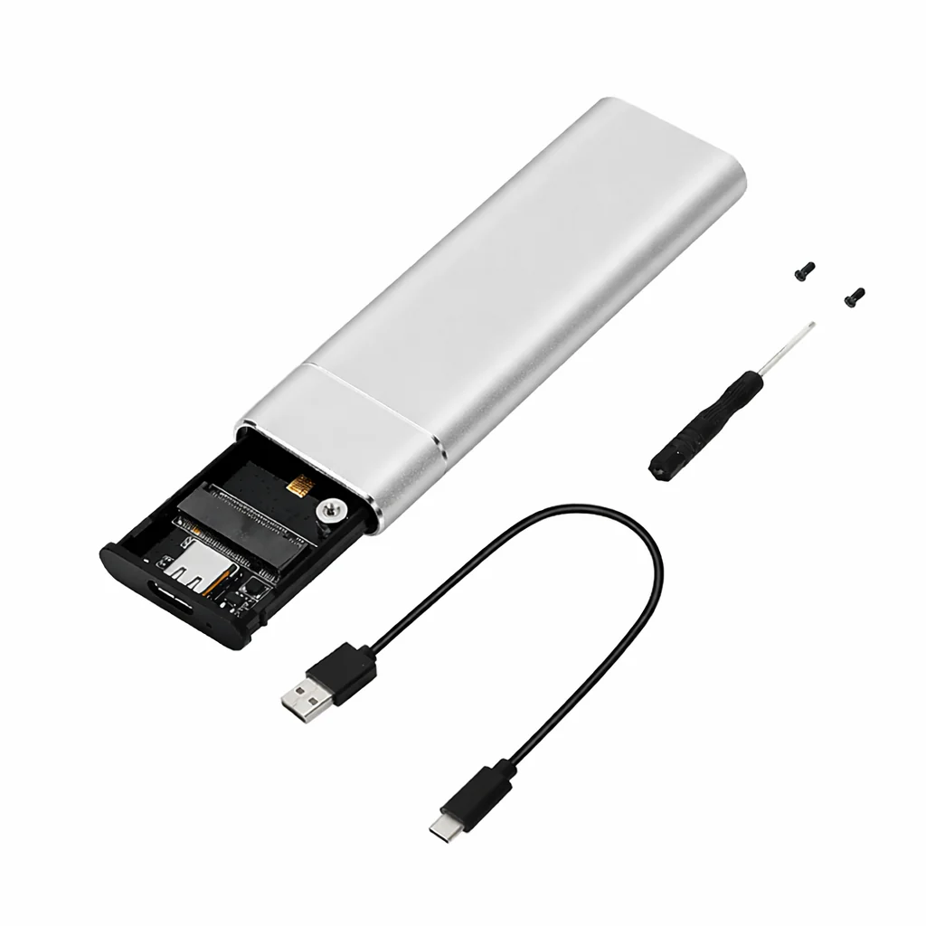 M.2 NVMe SATA SSD Enclosure USB 3.1 Type C Dual Protocol External Case - Image 12