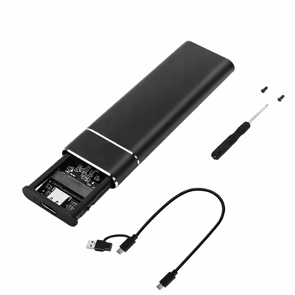 M.2 NVMe SATA SSD Enclosure USB 3.1 Type C Dual Protocol External Case - Image 13