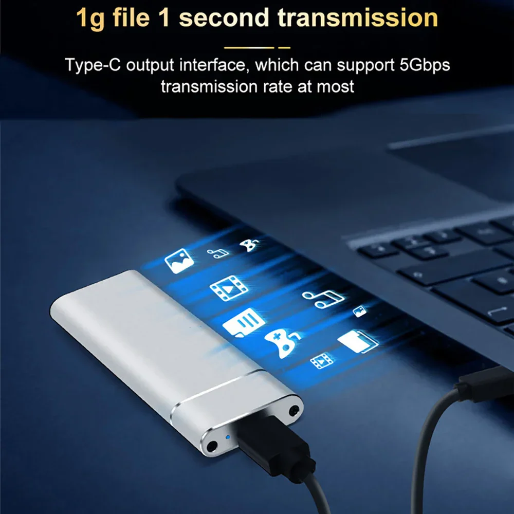 M.2 NVMe SATA SSD Enclosure USB 3.1 Type C Dual Protocol External Case - Image 2