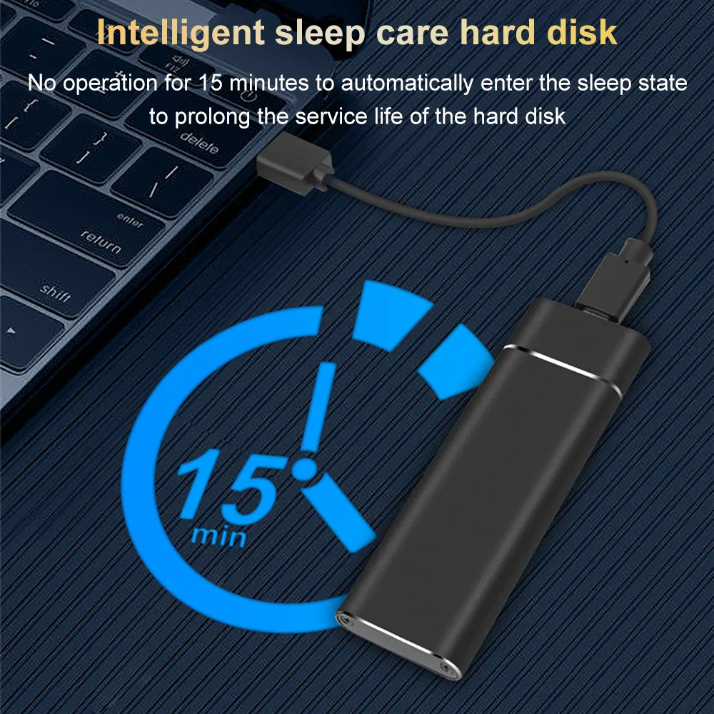 M.2 NVMe SATA SSD Enclosure USB 3.1 Type C Dual Protocol External Case - Image 4