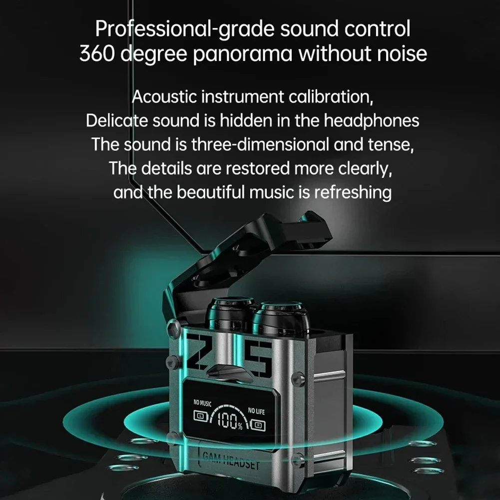 M25 TWS Bluetooth 5.3 Wireless Earbuds Touch Control LED Display Noise Cancelling - Image 5