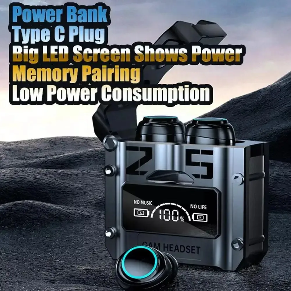 M25 TWS Wireless Bluetooth Earbuds Touch Control Noise Cancelling Stereo Headphones - Image 2