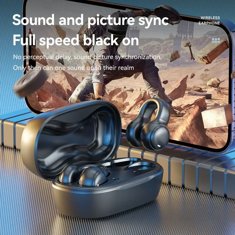 M47+ Wireless Bluetooth Earbuds Bone Conduction Headphones Sport Earphones Mic - Image 2