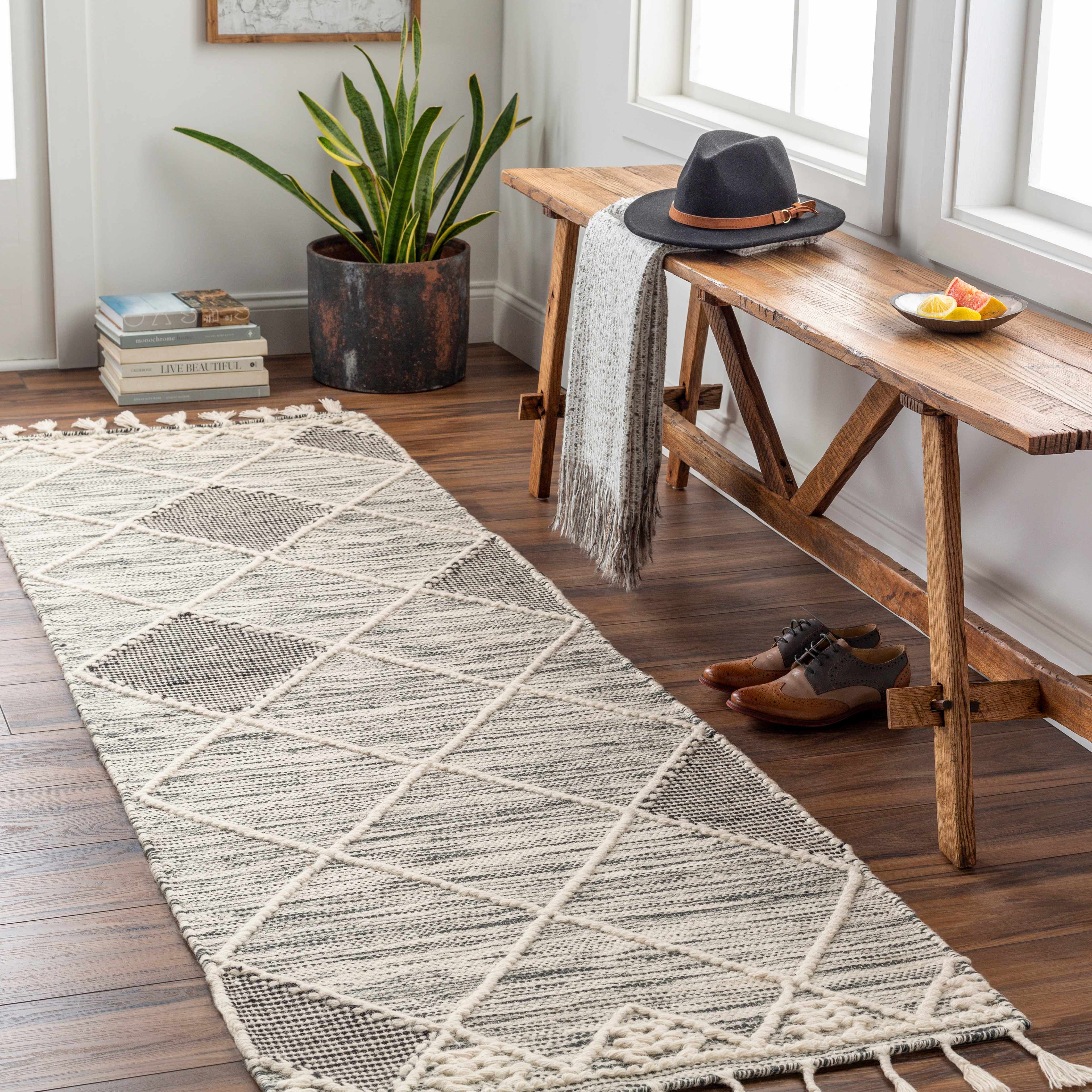 Mabua Tasseled Jute&Wool  Rug - Clearance - Image 10