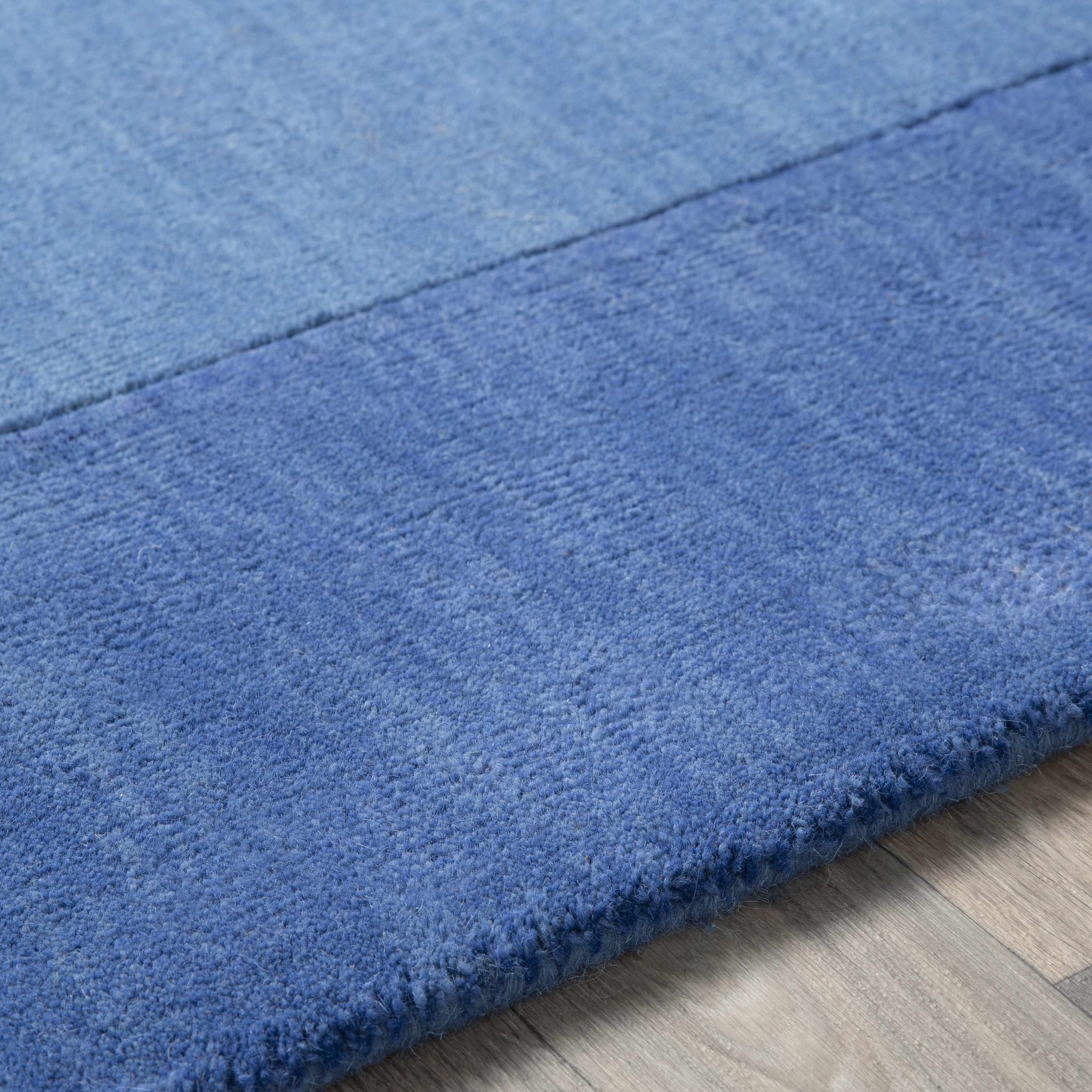 Macedon Blue Bordered Wool Rug - Image 8