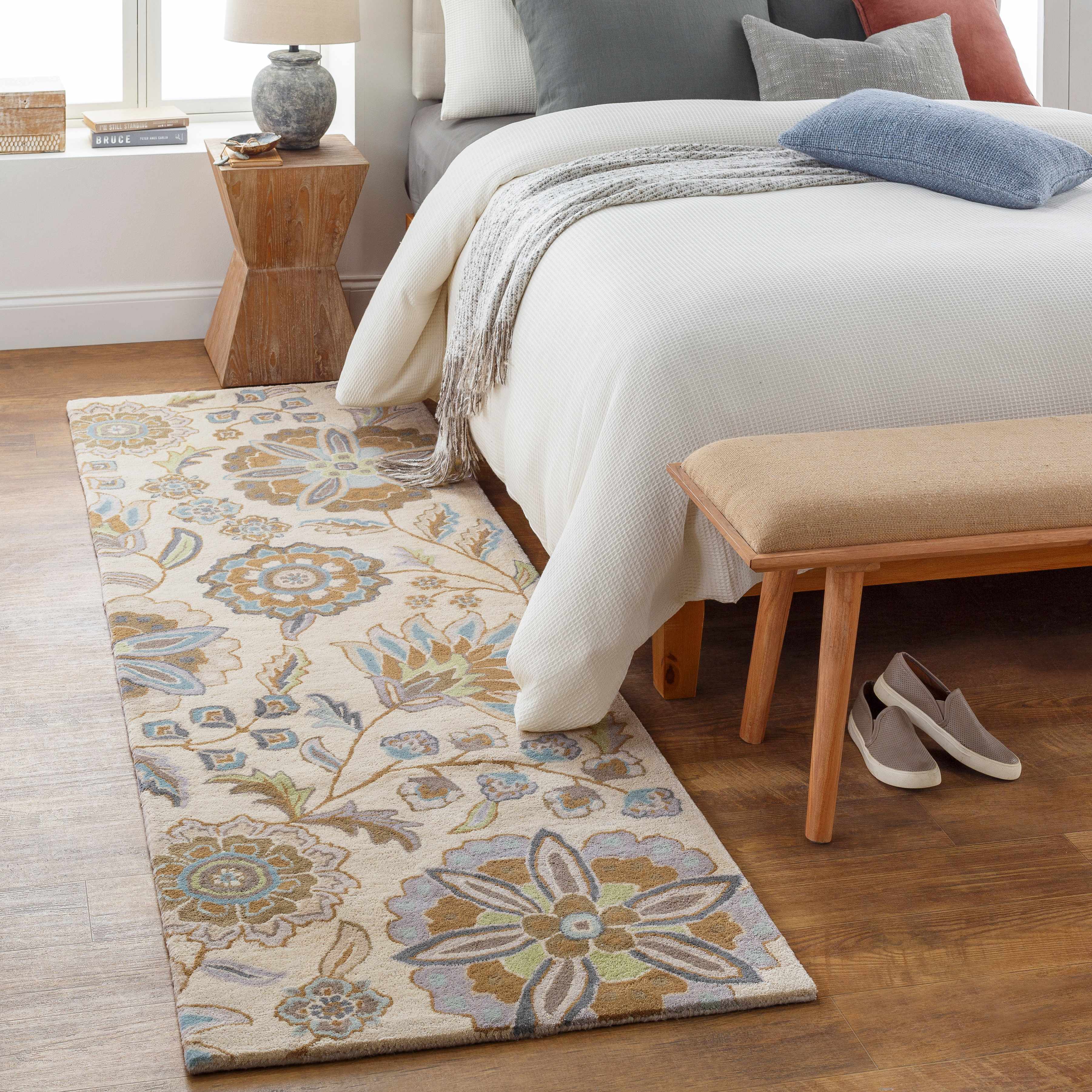 Mack Floral Wool Area Carpet - Image 3