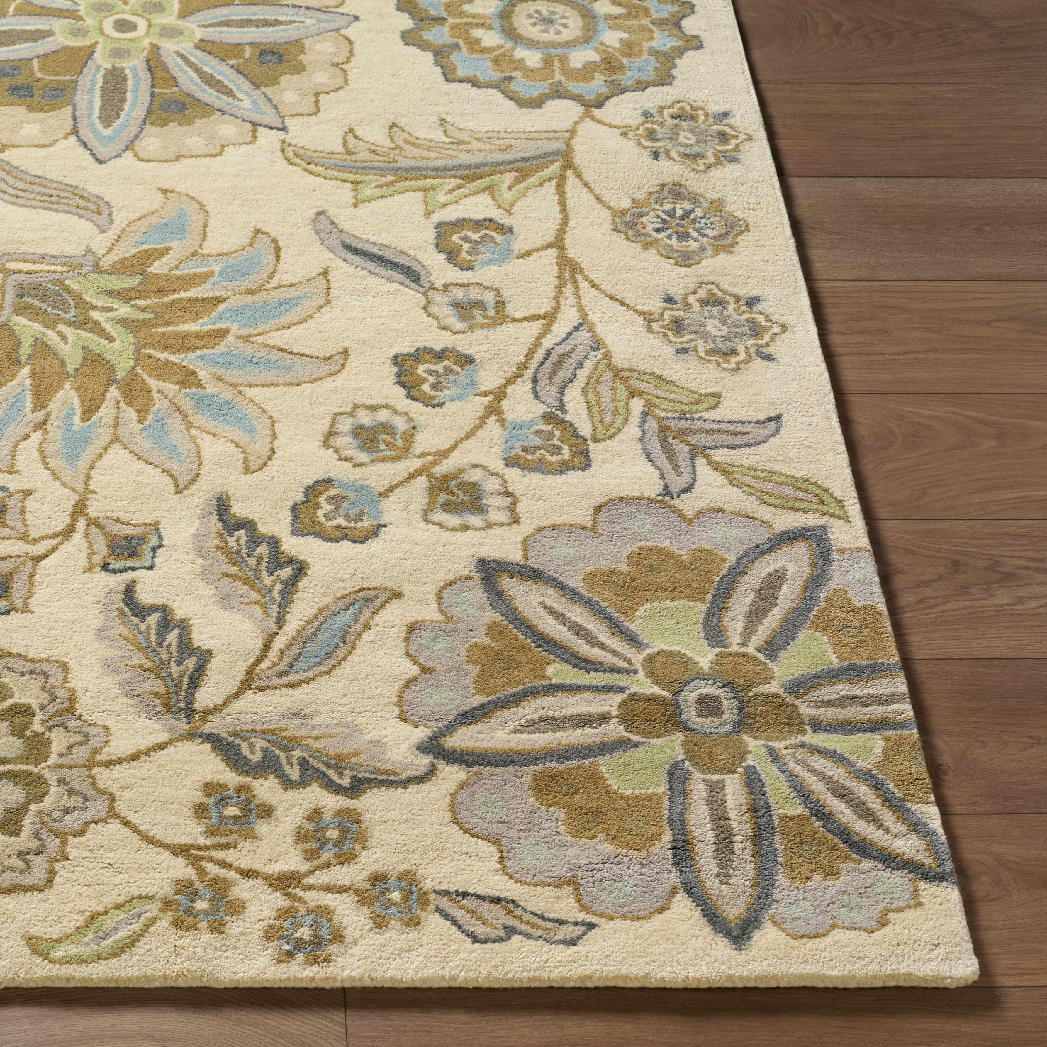 Mack Floral Wool Area Carpet - Image 5