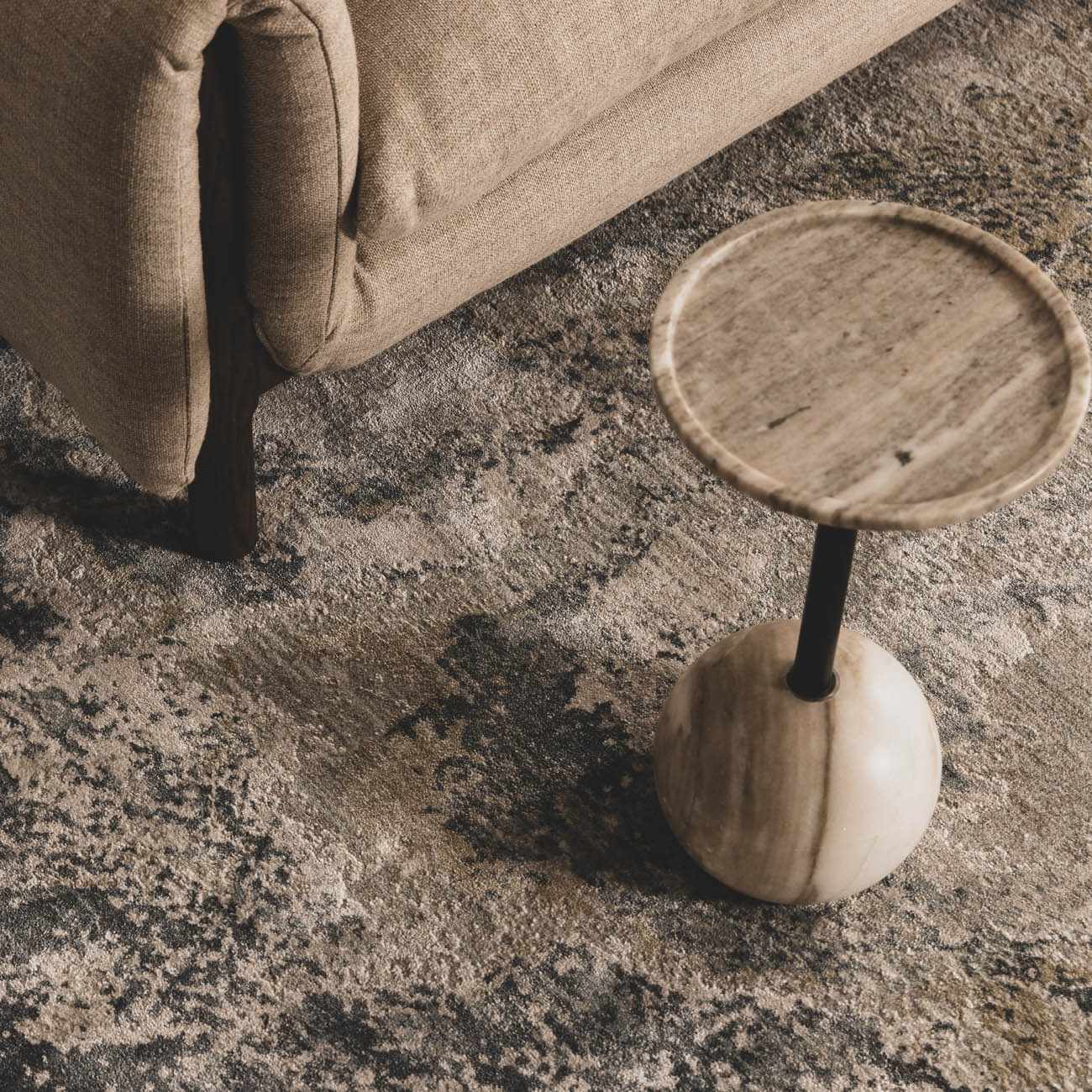 Maddington Gray Marble Rug - Image 4