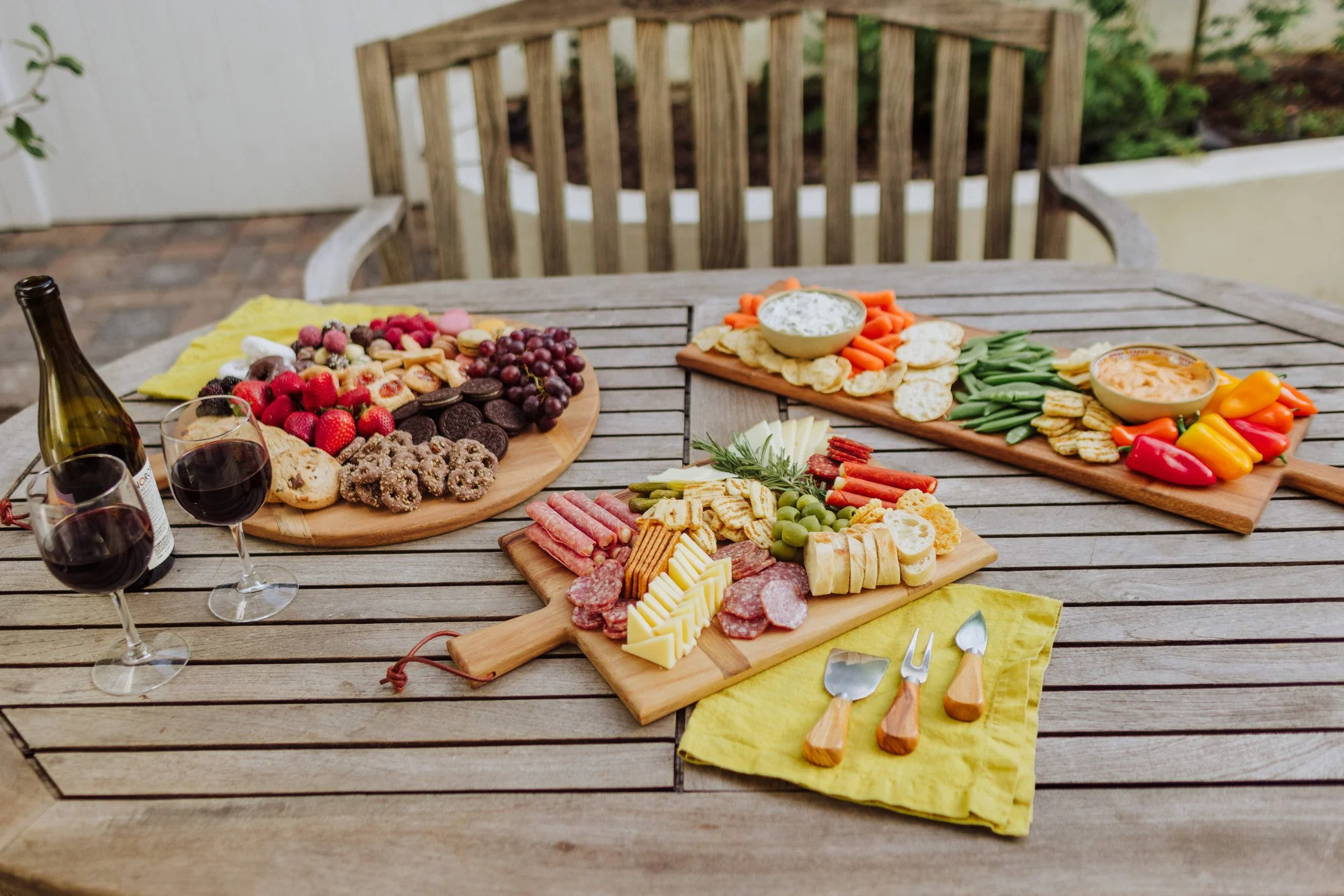Madera Rectangular Long Charcuterie Board - 29" x 9" - Image 12