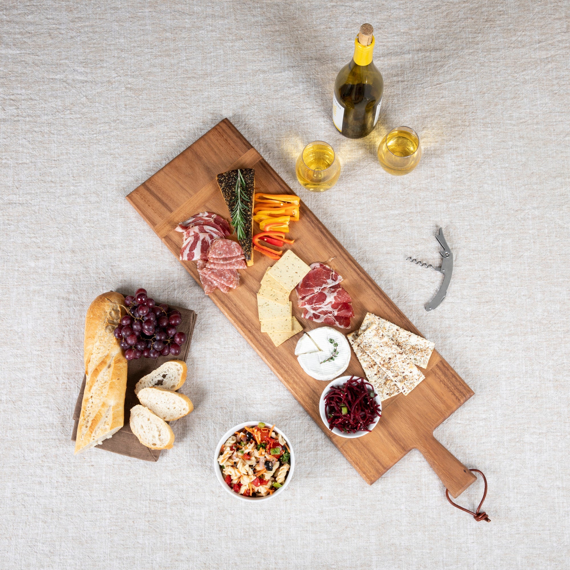 Madera Rectangular Long Charcuterie Board - 29" x 9" - Image 2