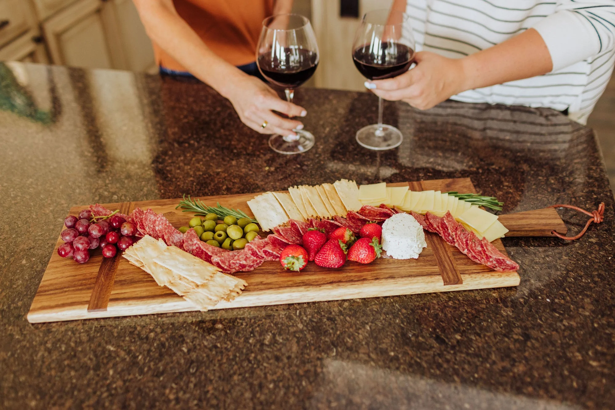 Madera Rectangular Long Charcuterie Board - 29" x 9" - Image 4