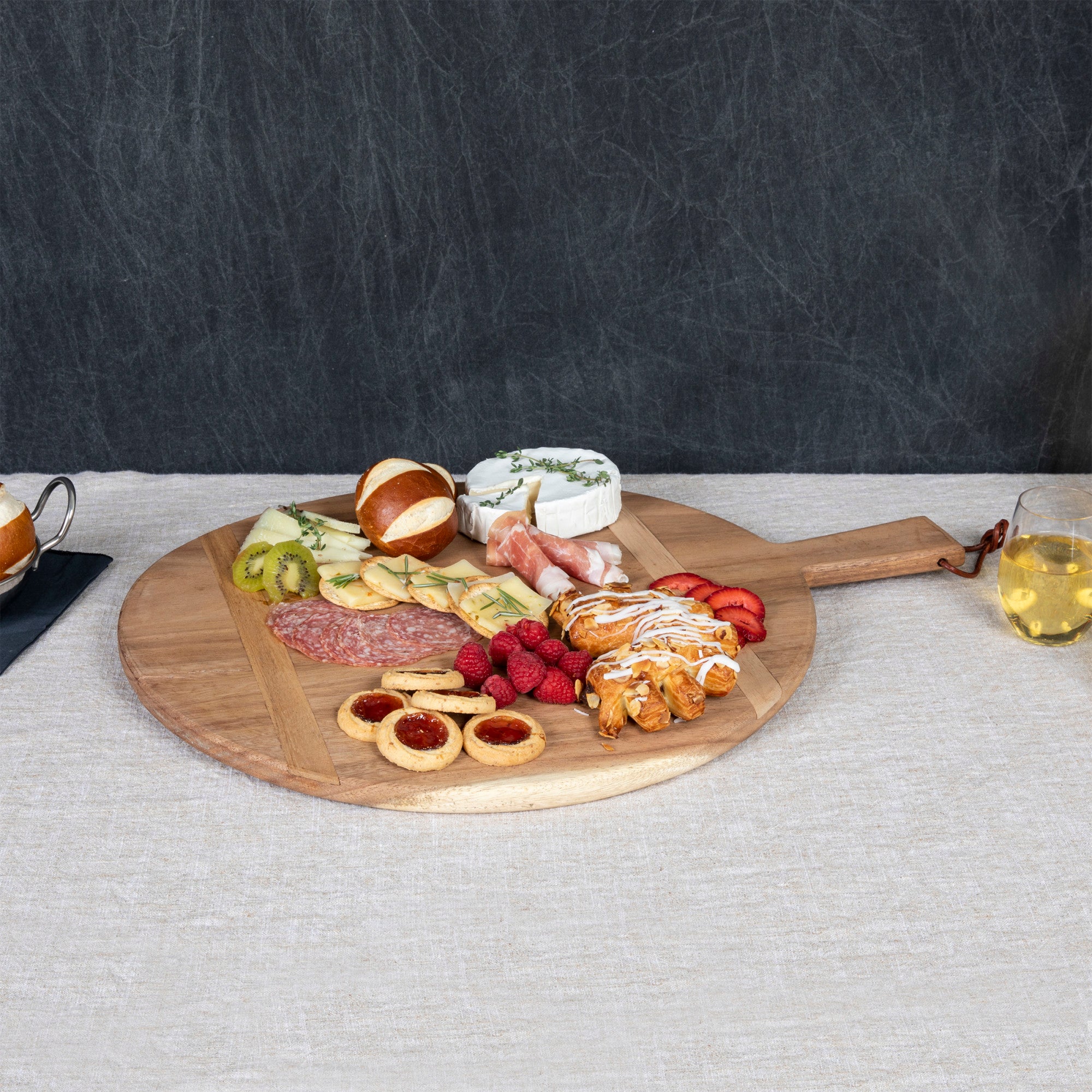 Madera Round Charcuterie Board - 22.5" x 18" - Image 2