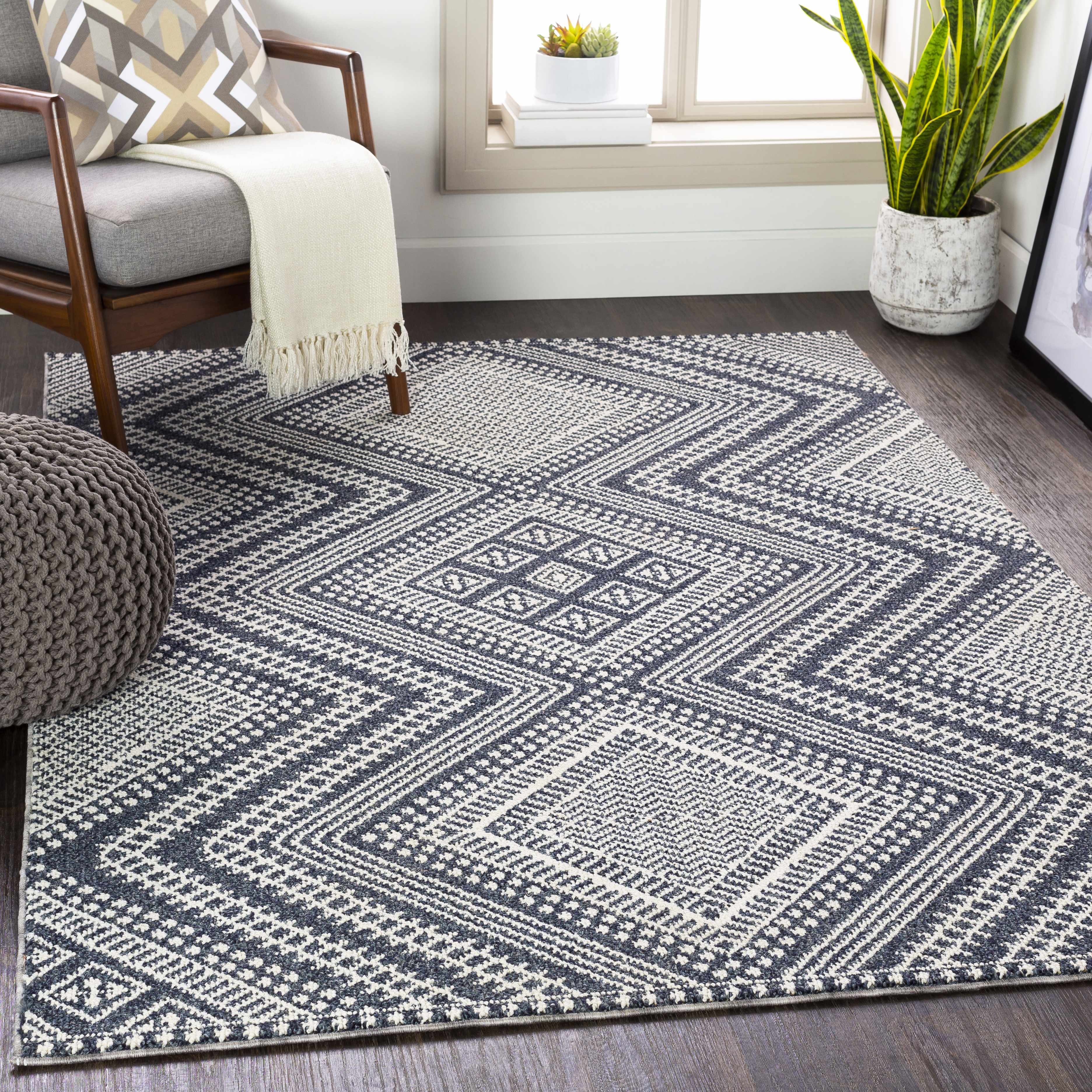 Madison Black&White Area Rug - Clearance - Image 2