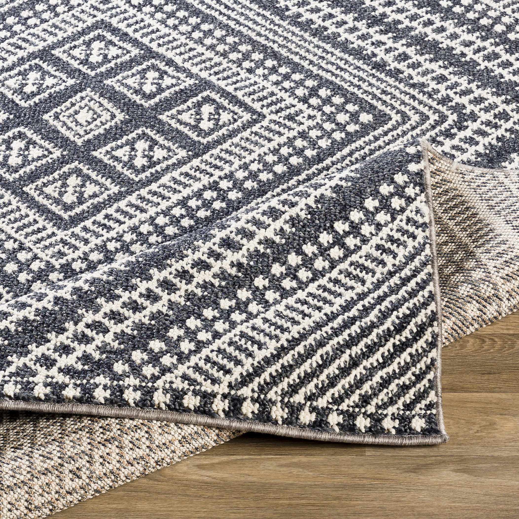 Madison Black&White Area Rug - Clearance - Image 3