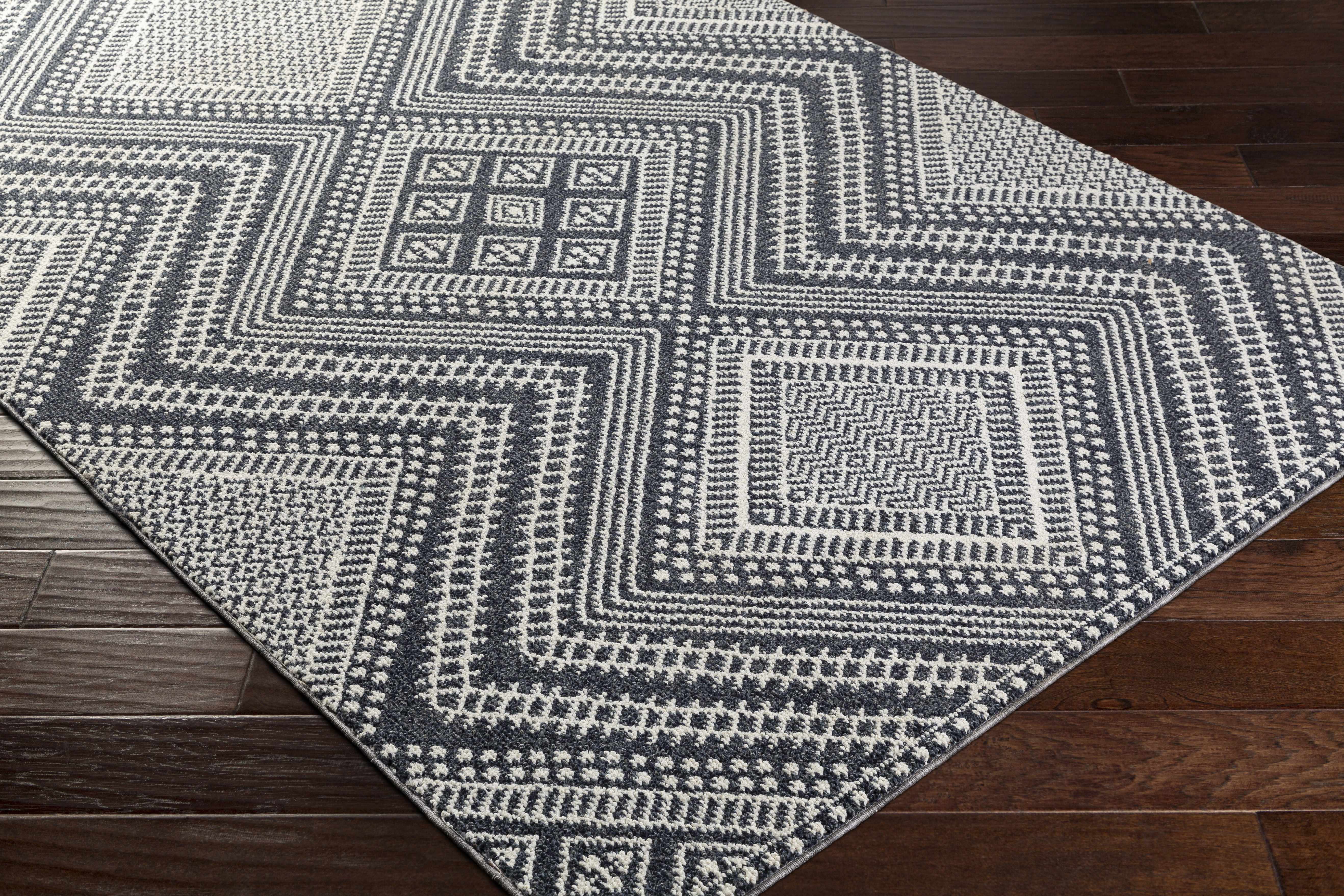 Madison Black&White Area Rug - Clearance - Image 6