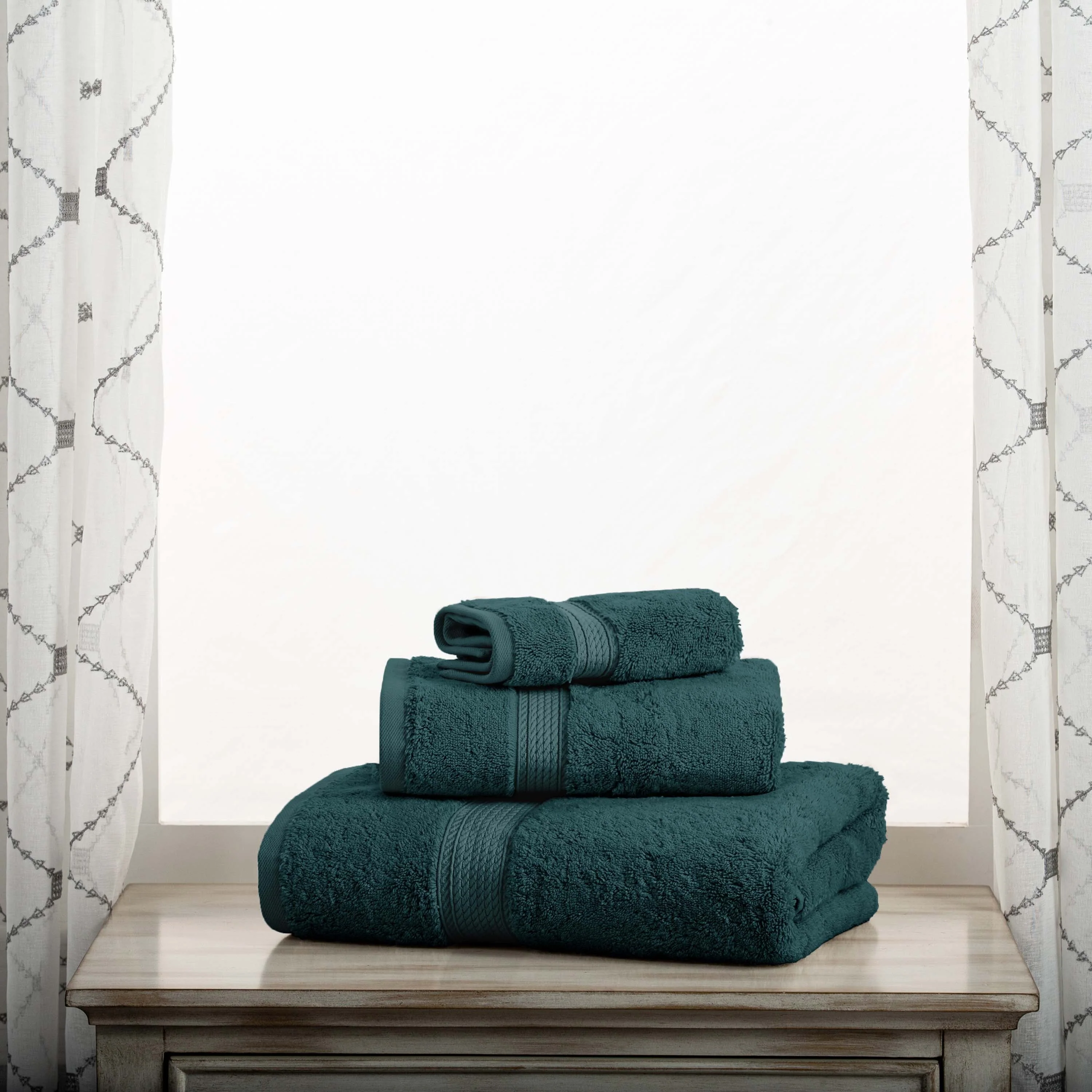 Madison Egyptian Cotton Plush Heavyweight 3 Piece Towel Set - Image 11