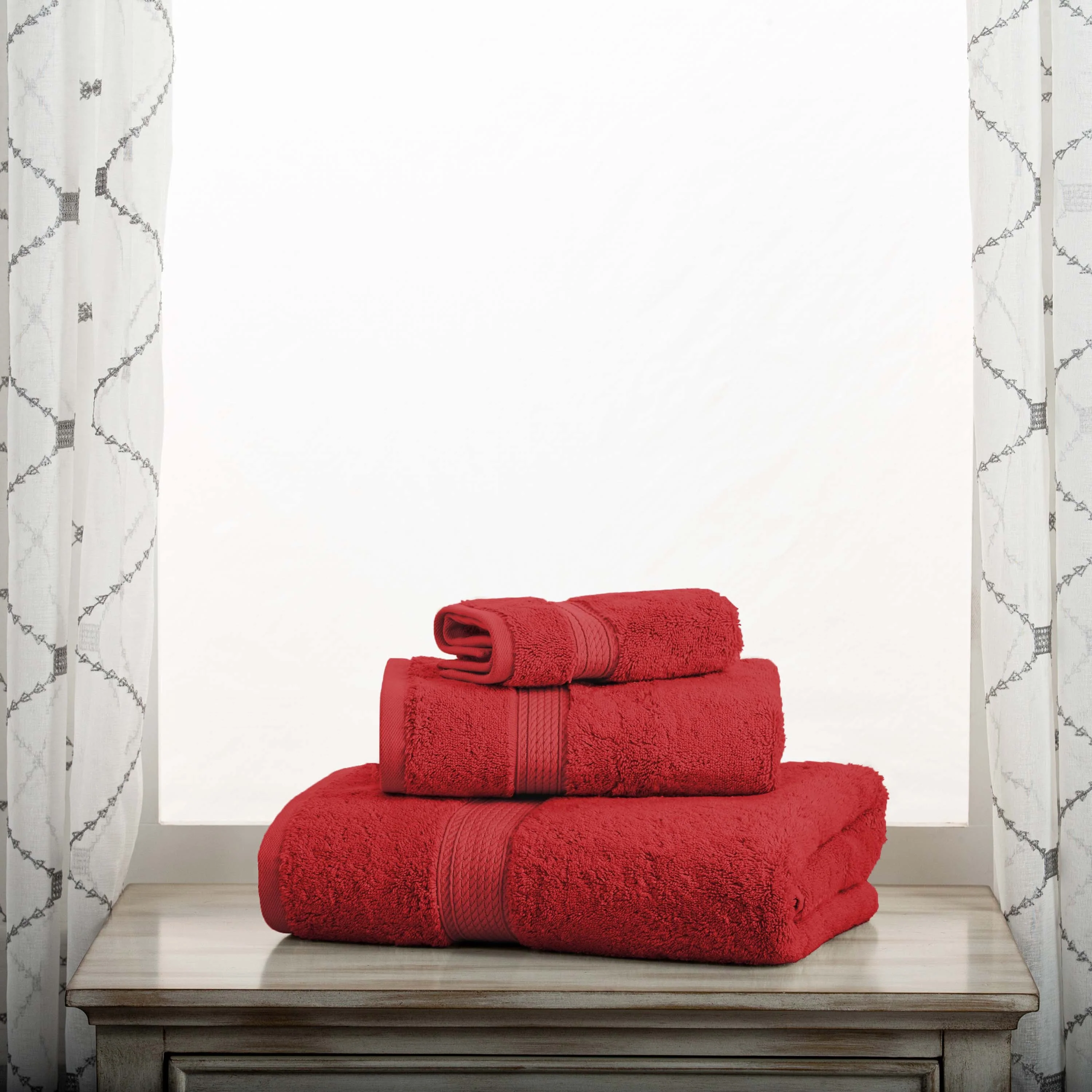 Madison Egyptian Cotton Plush Heavyweight 3 Piece Towel Set - Image 14