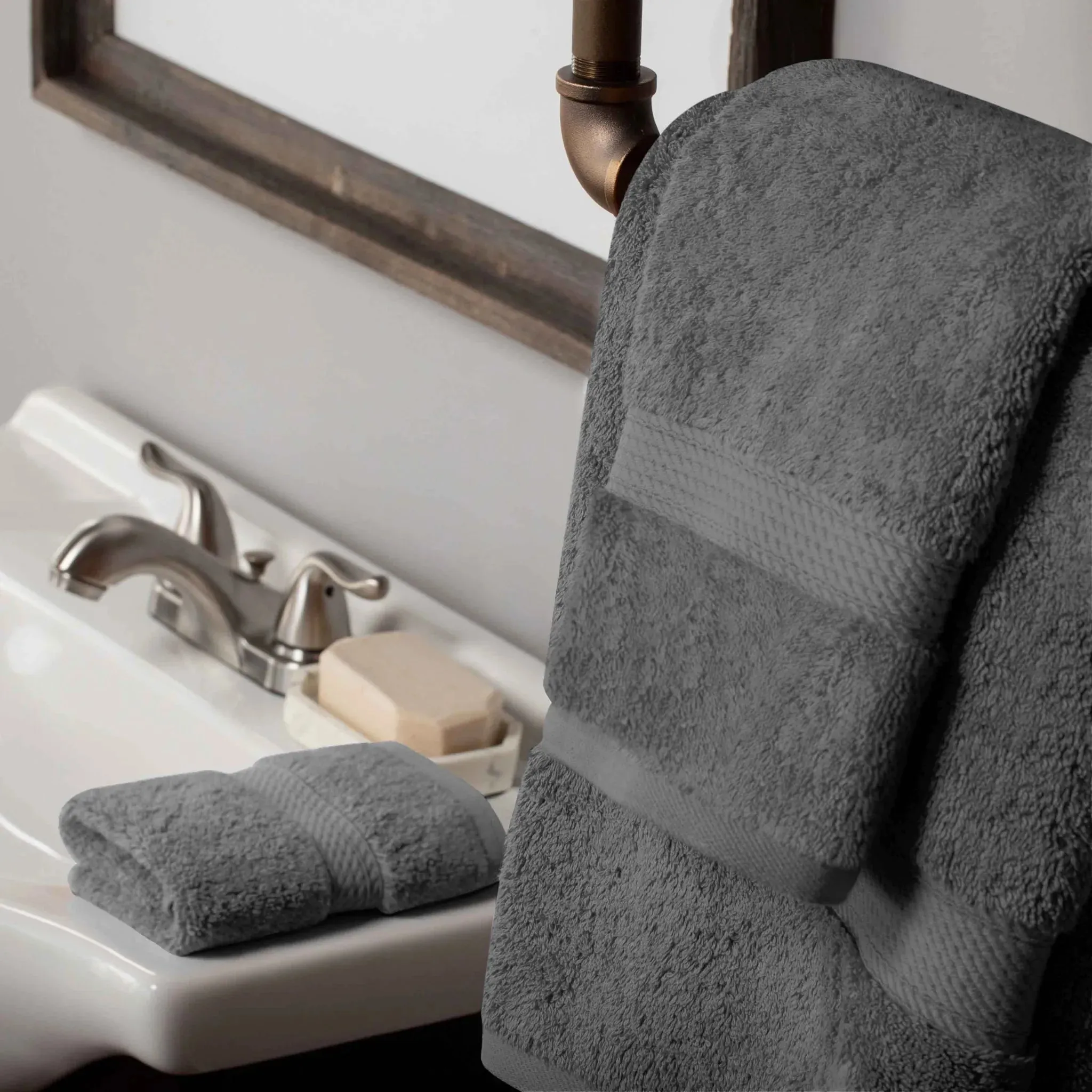 Madison Egyptian Cotton Plush Heavyweight 3 Piece Towel Set - Image 19