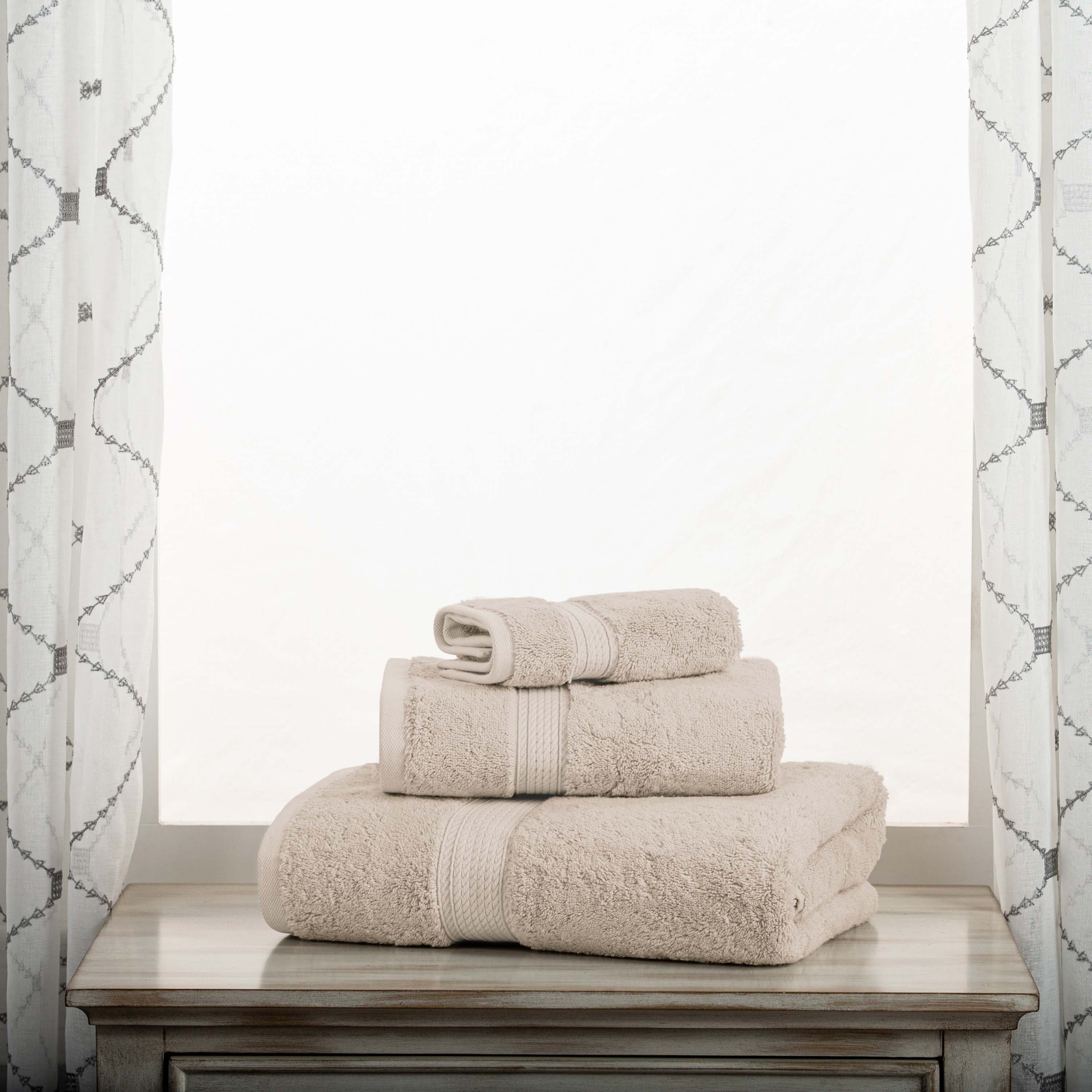 Madison Egyptian Cotton Plush Heavyweight 3 Piece Towel Set - Image 2