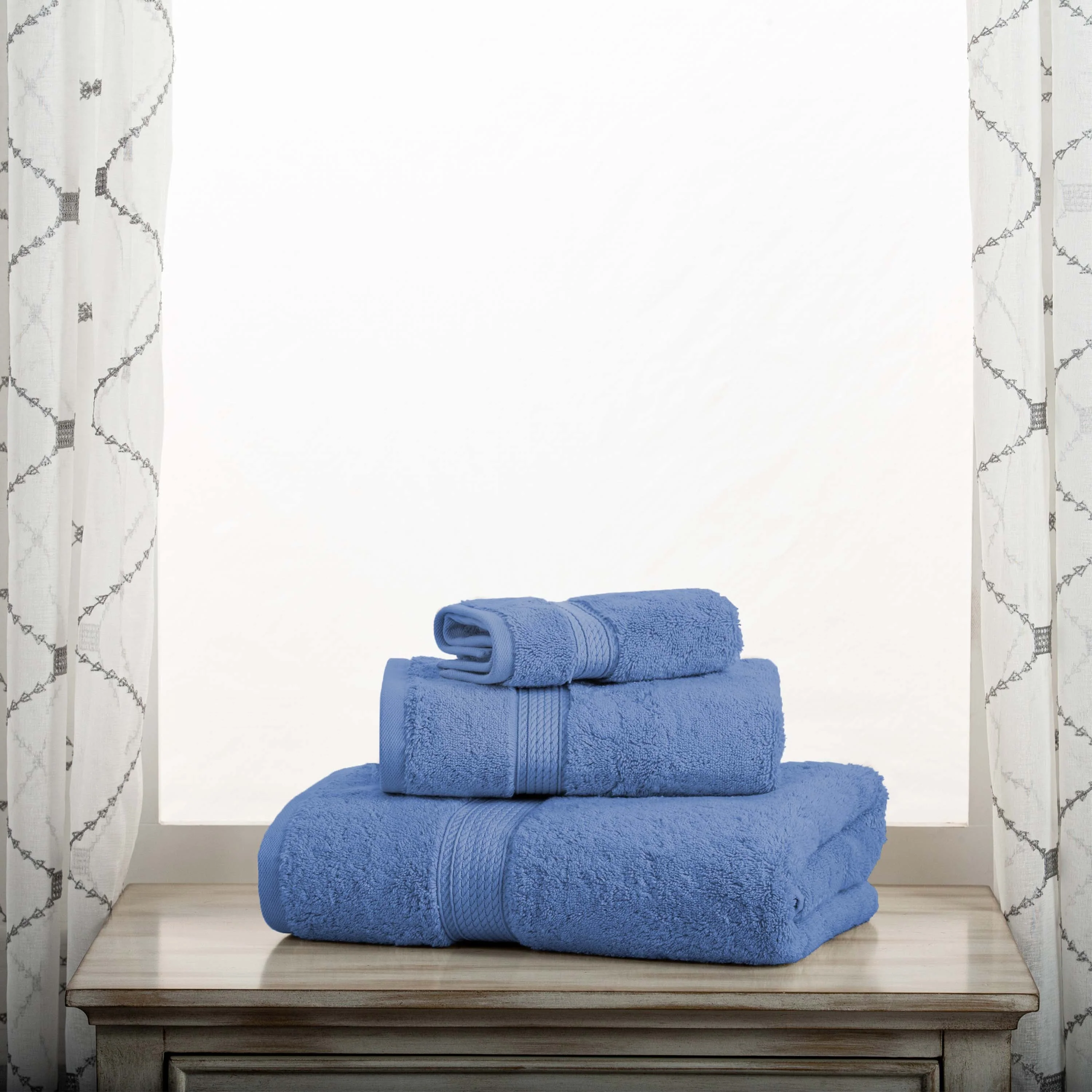 Madison Egyptian Cotton Plush Heavyweight 3 Piece Towel Set - Image 8