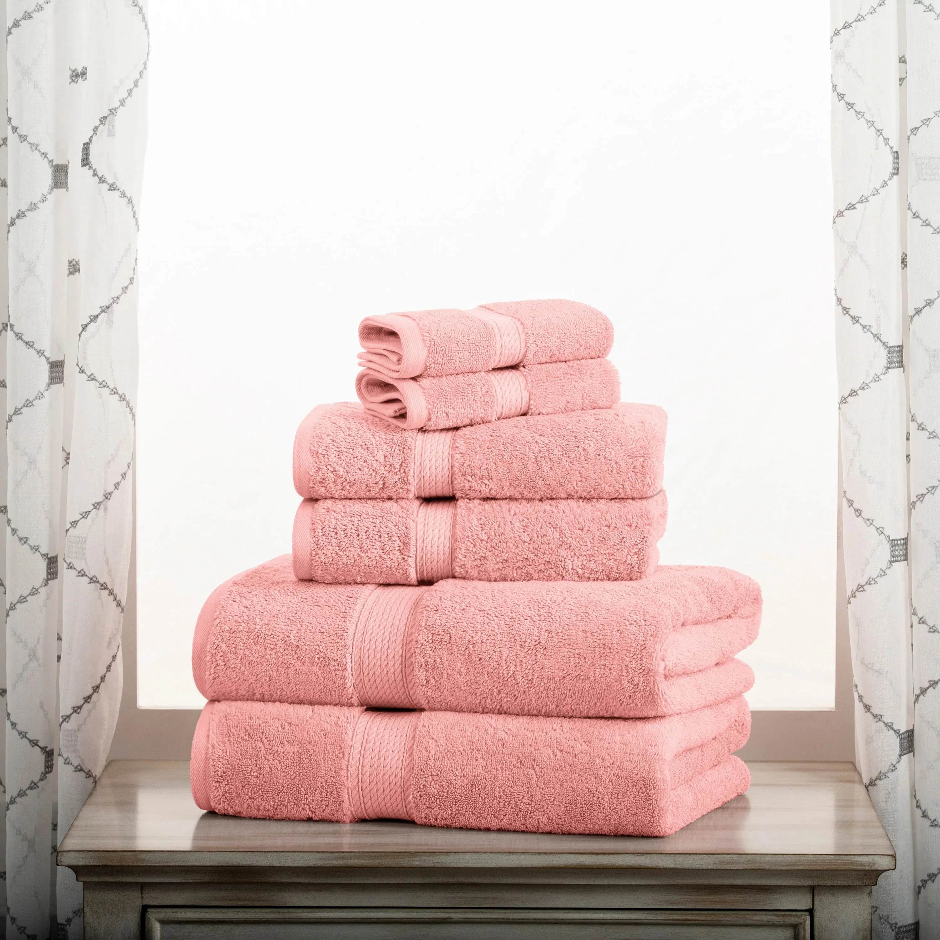 Madison Egyptian Cotton Plush Heavyweight 6 Piece Towel Set - Image 10