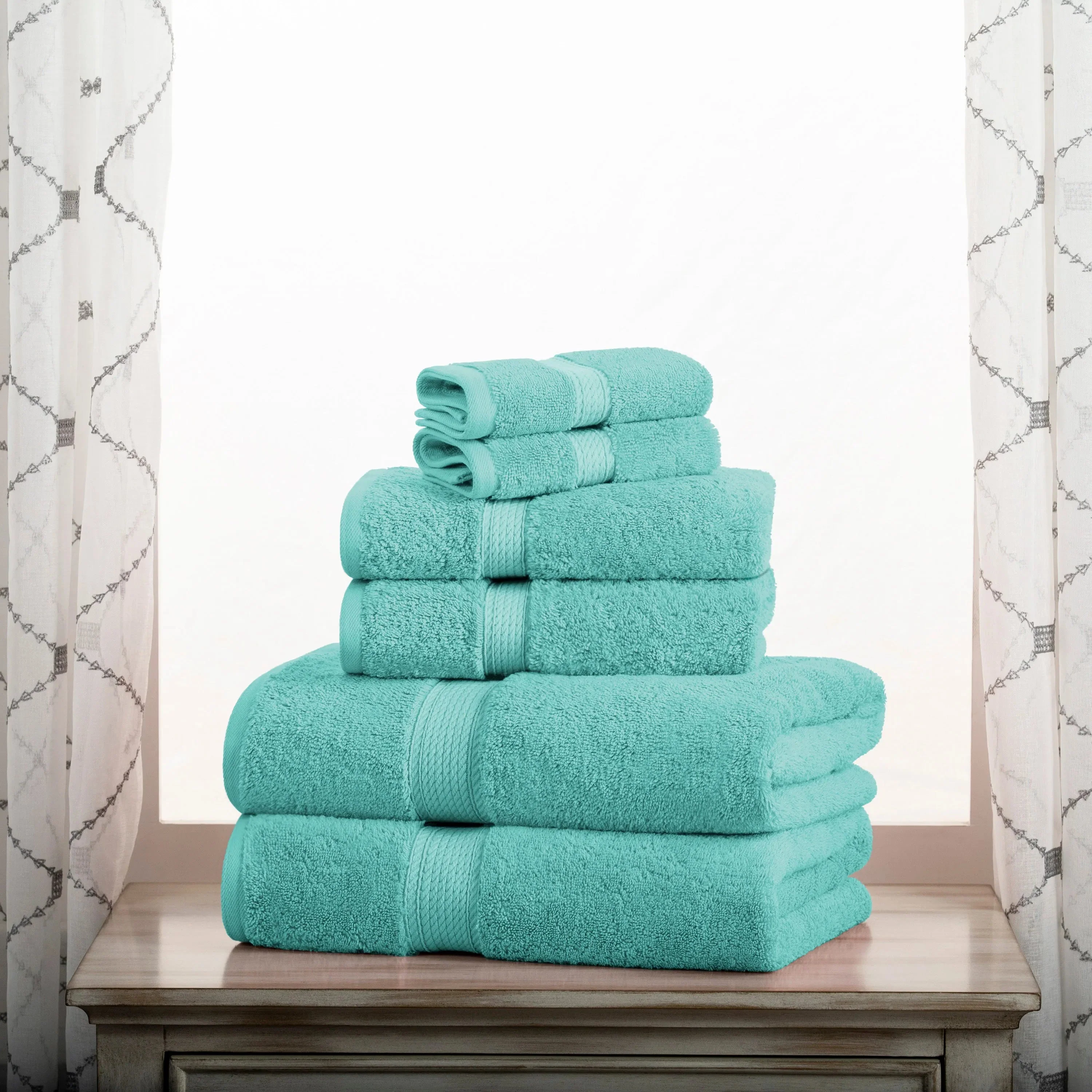 Madison Egyptian Cotton Plush Heavyweight 6 Piece Towel Set - Image 11