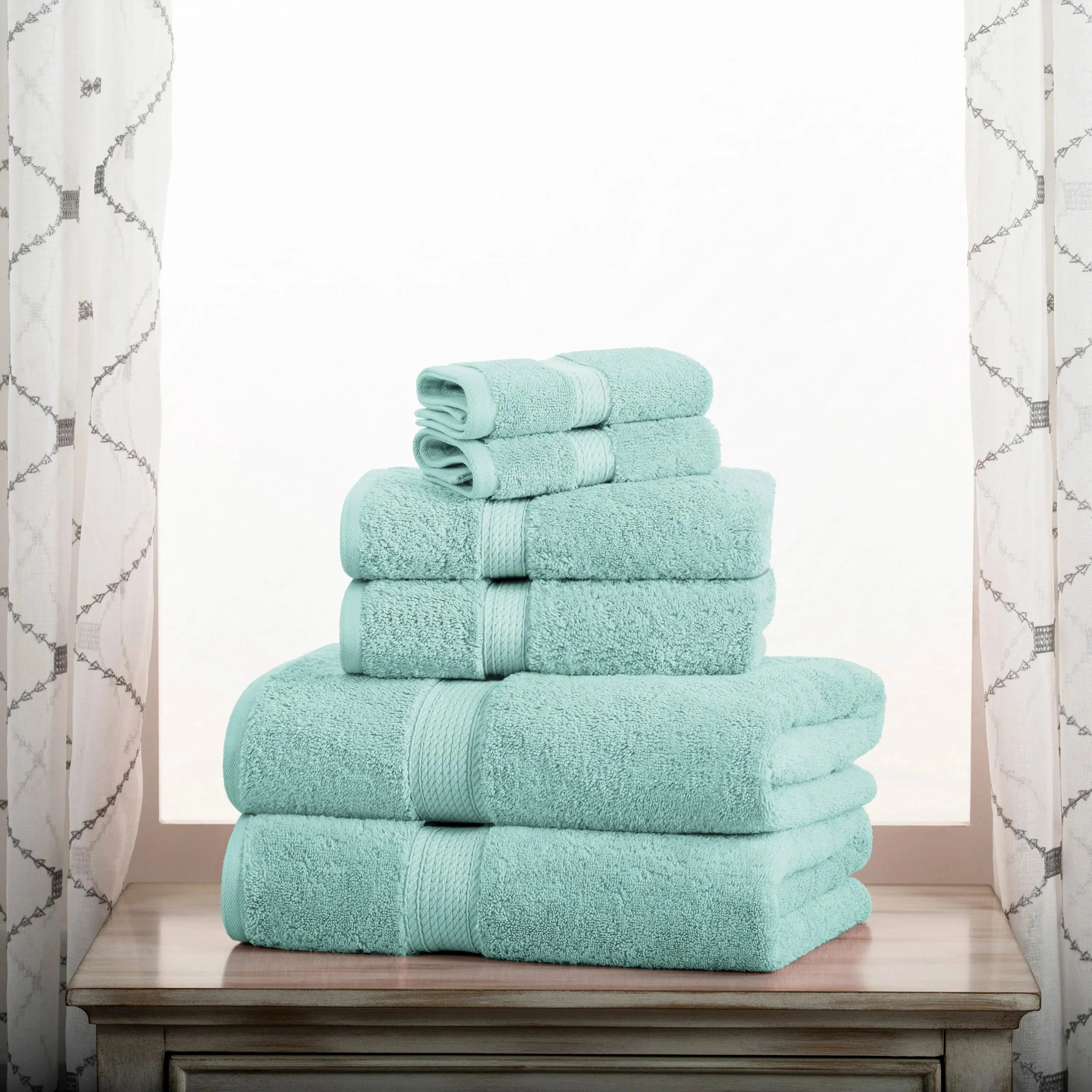 Madison Egyptian Cotton Plush Heavyweight 6 Piece Towel Set - Image 13